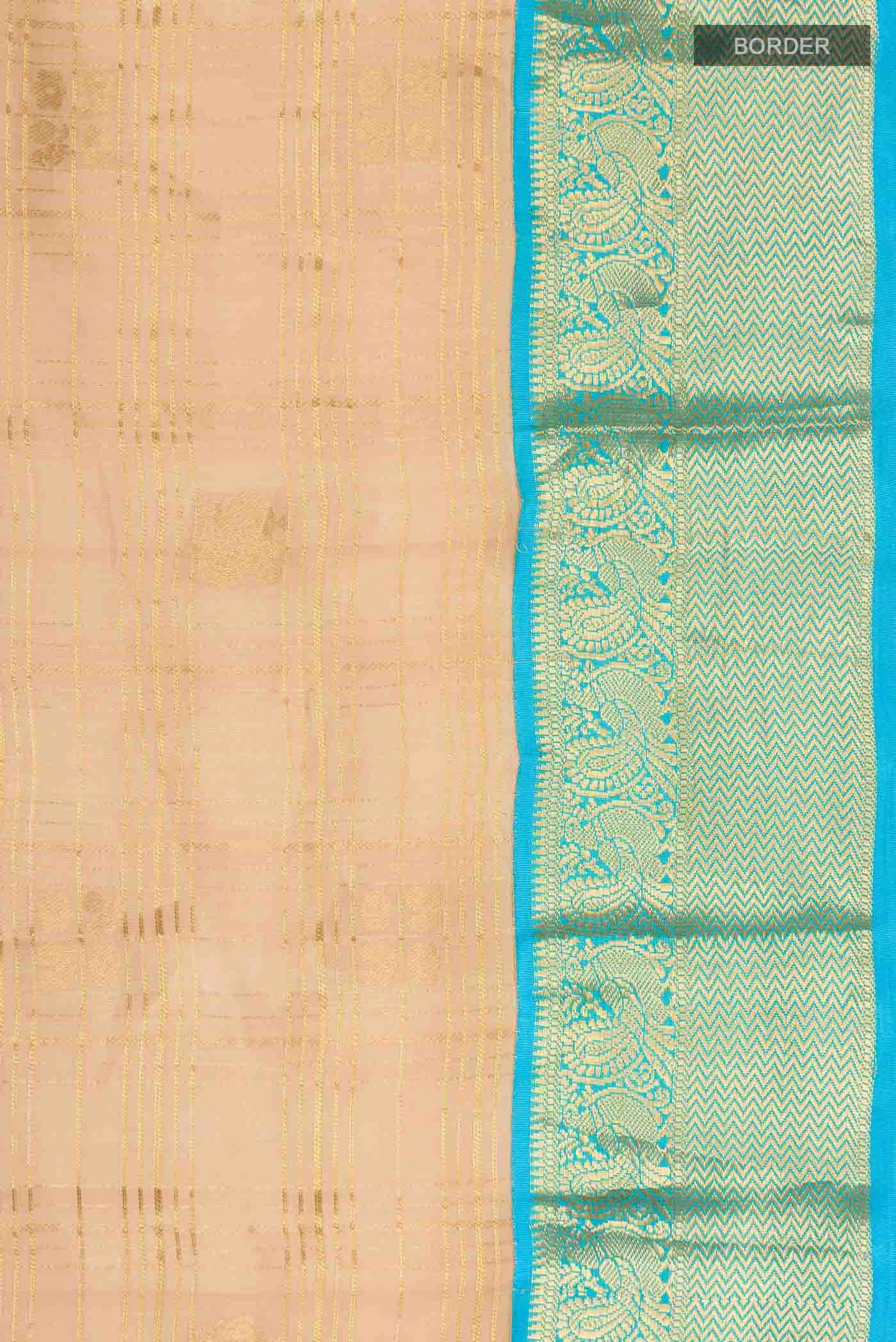 Sandal Kanchipuram Silk Saree