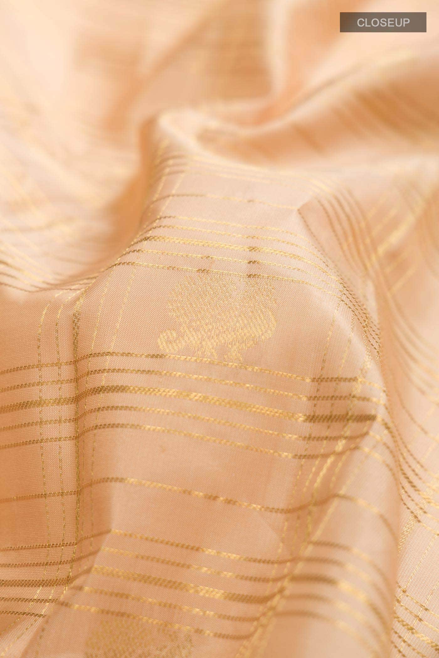 Sandal Kanchipuram Silk Saree