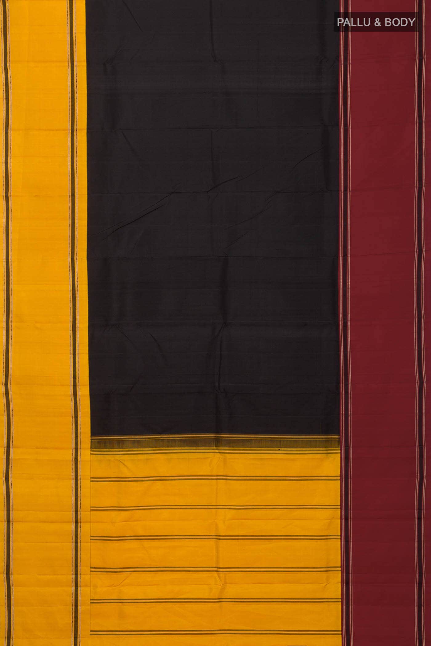 Black Kanchipuram Silk Saree