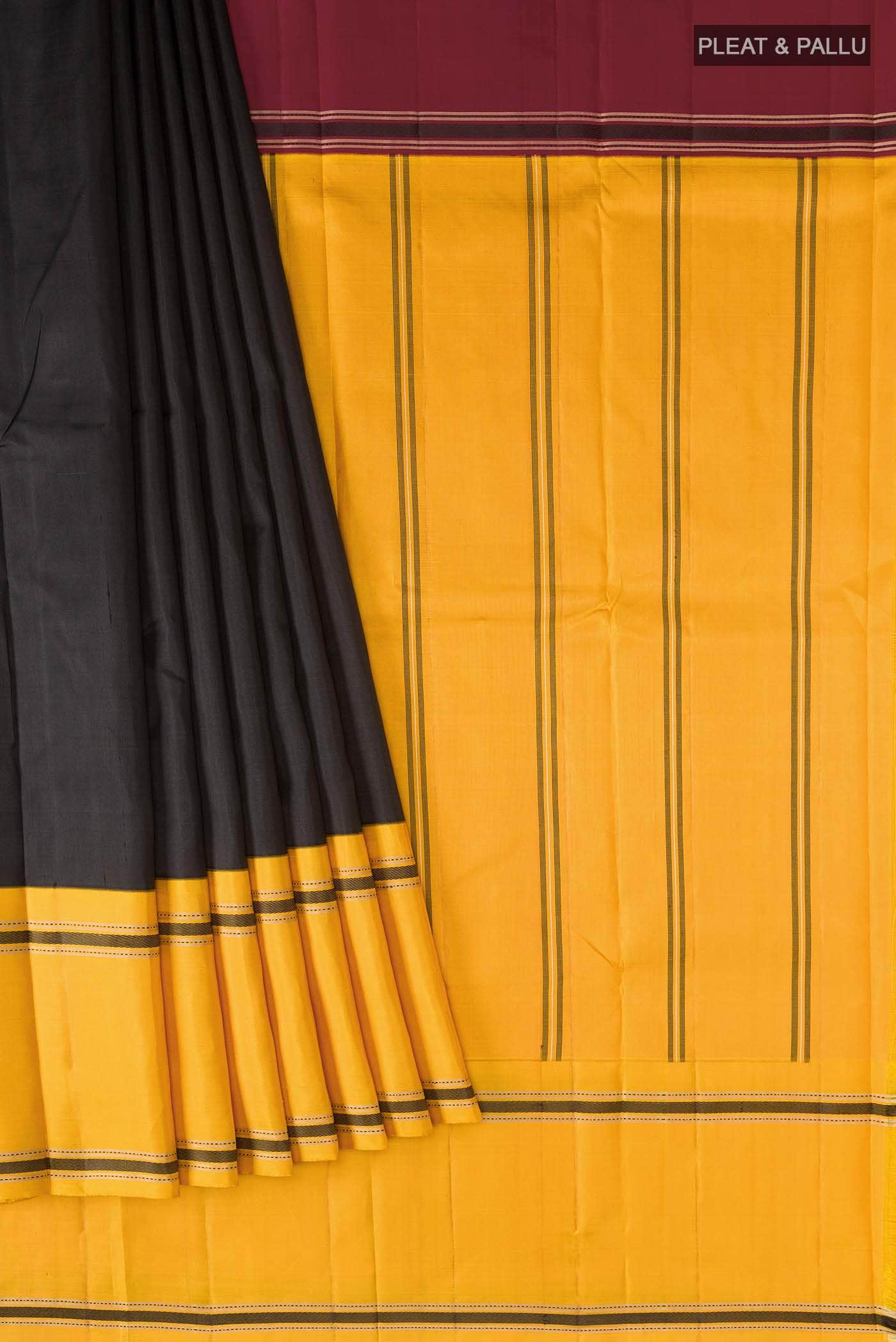 Black Kanchipuram Silk Saree