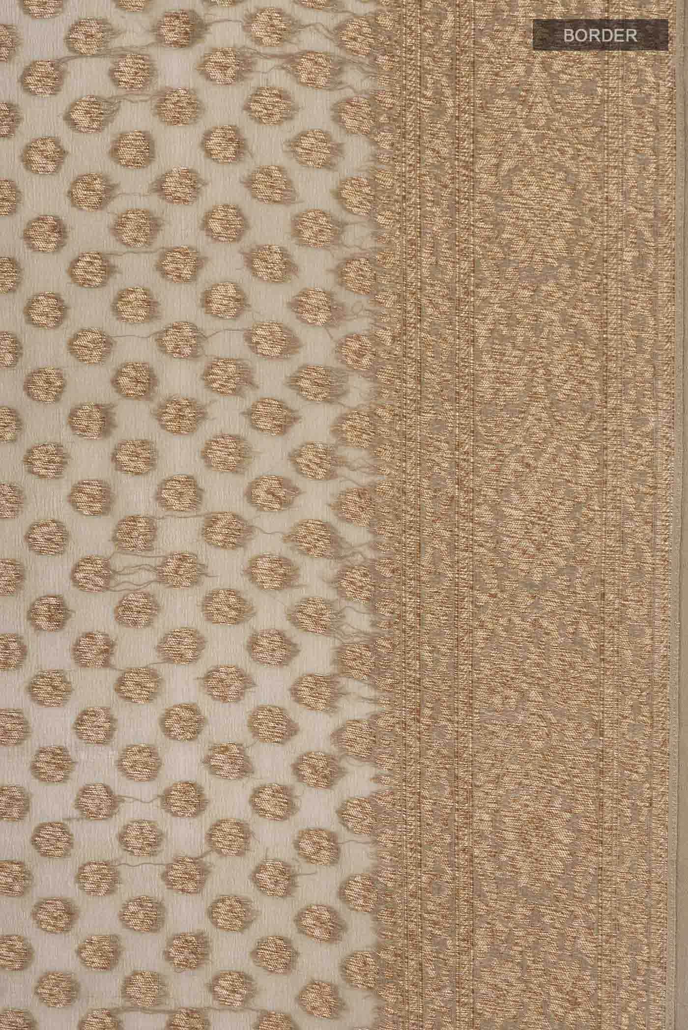 Sage Green Banarasi Georgette Saree