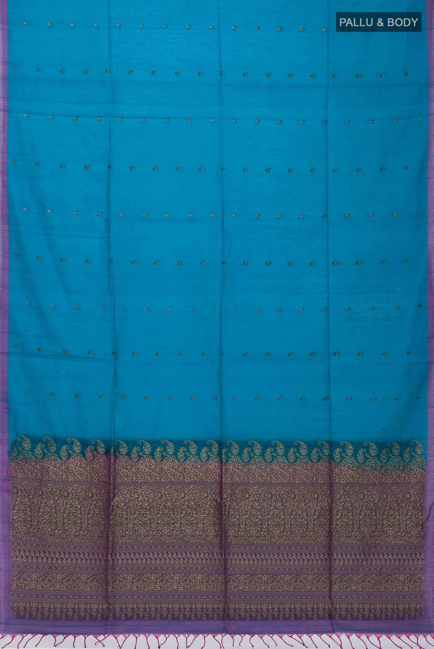 Blue Silk Cotton Saree