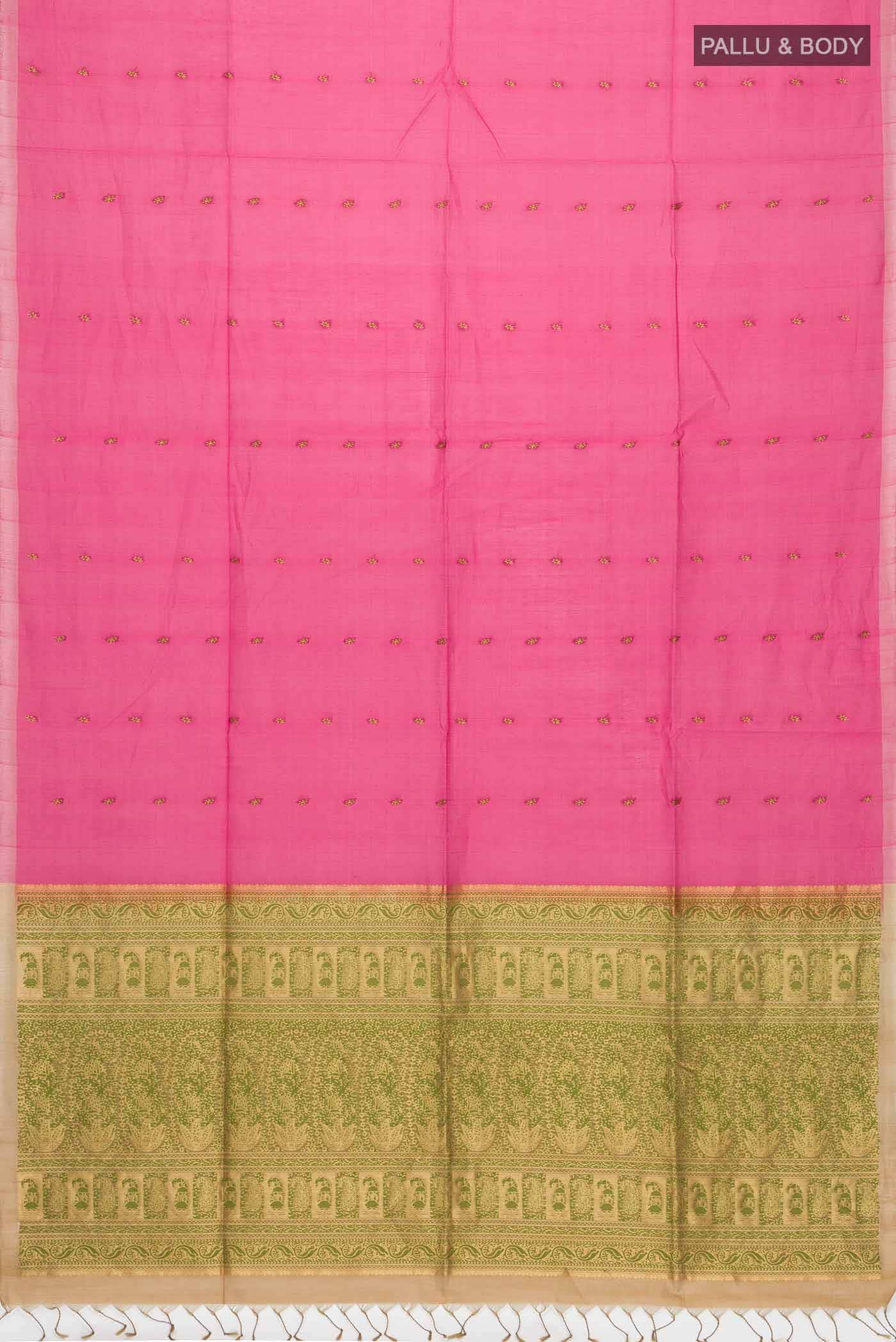 Pink Silk Cotton Saree