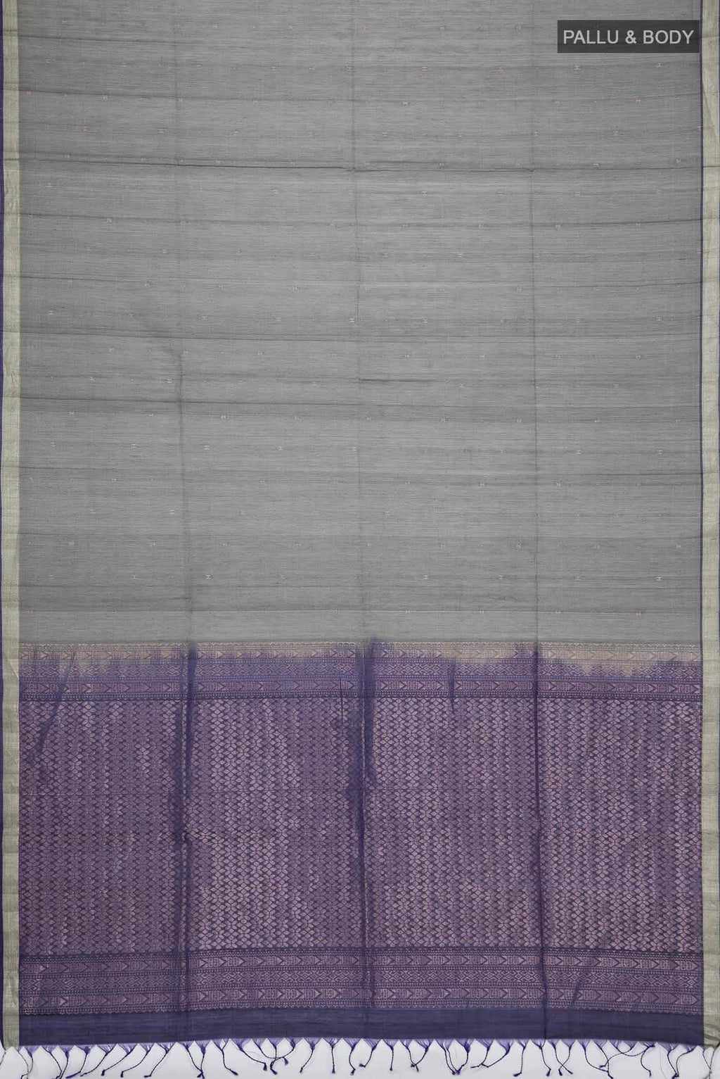 Grey Silk Cotton Saree