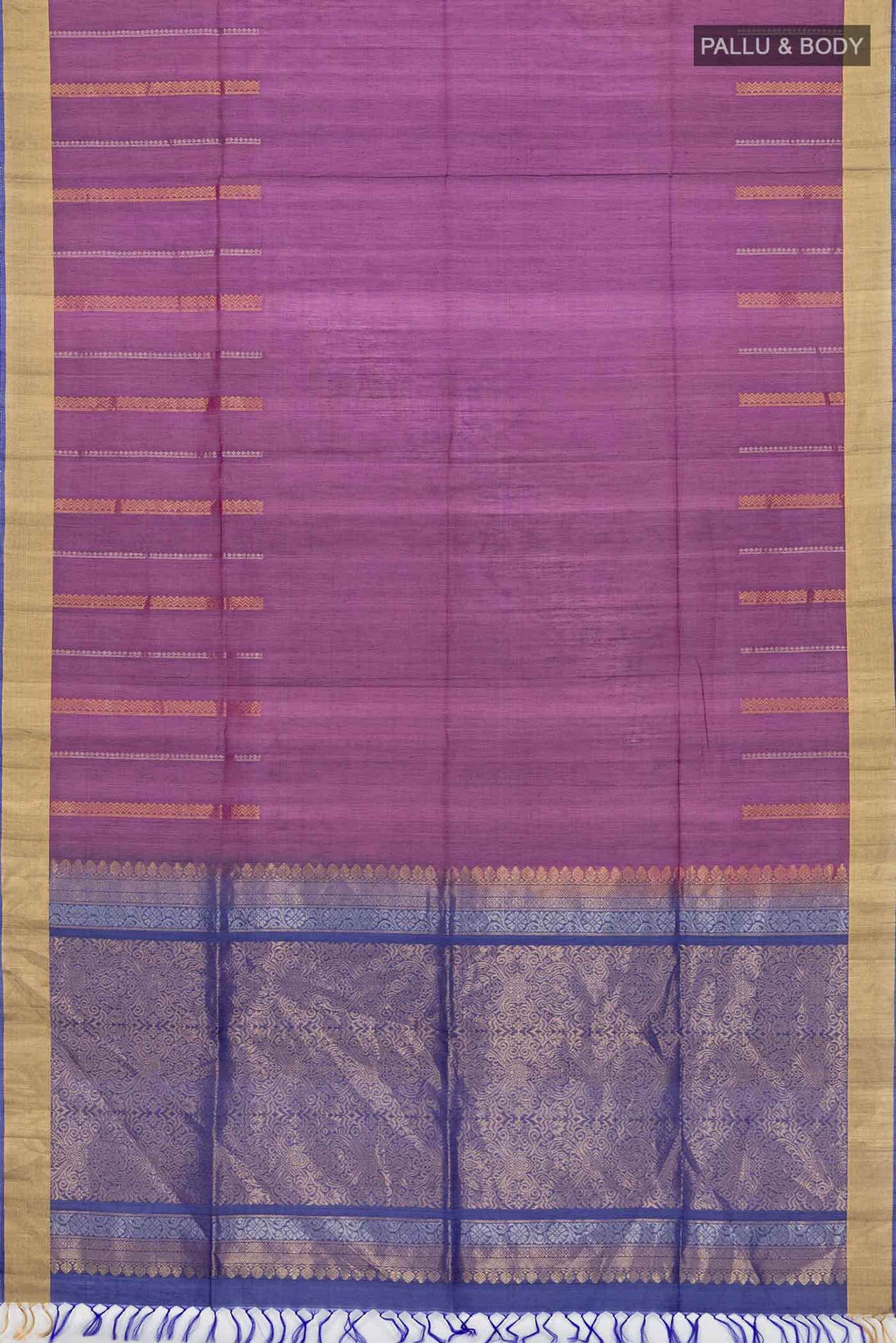 Purple Silk Cotton Saree