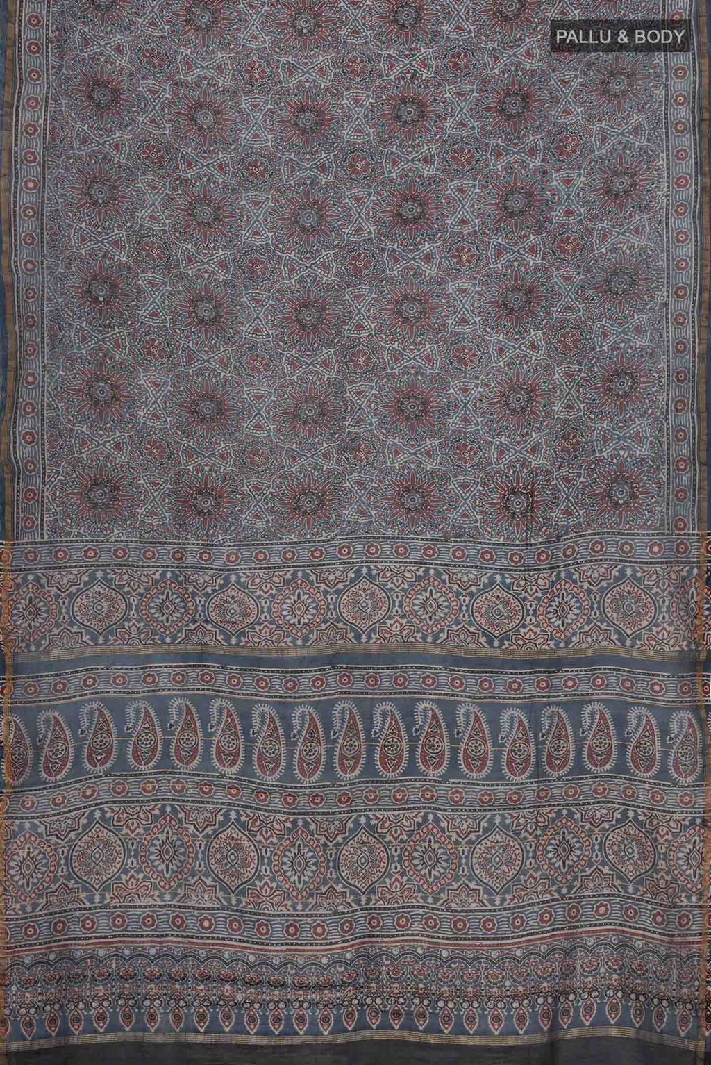 Blue Chanderi Silk Cotton Saree