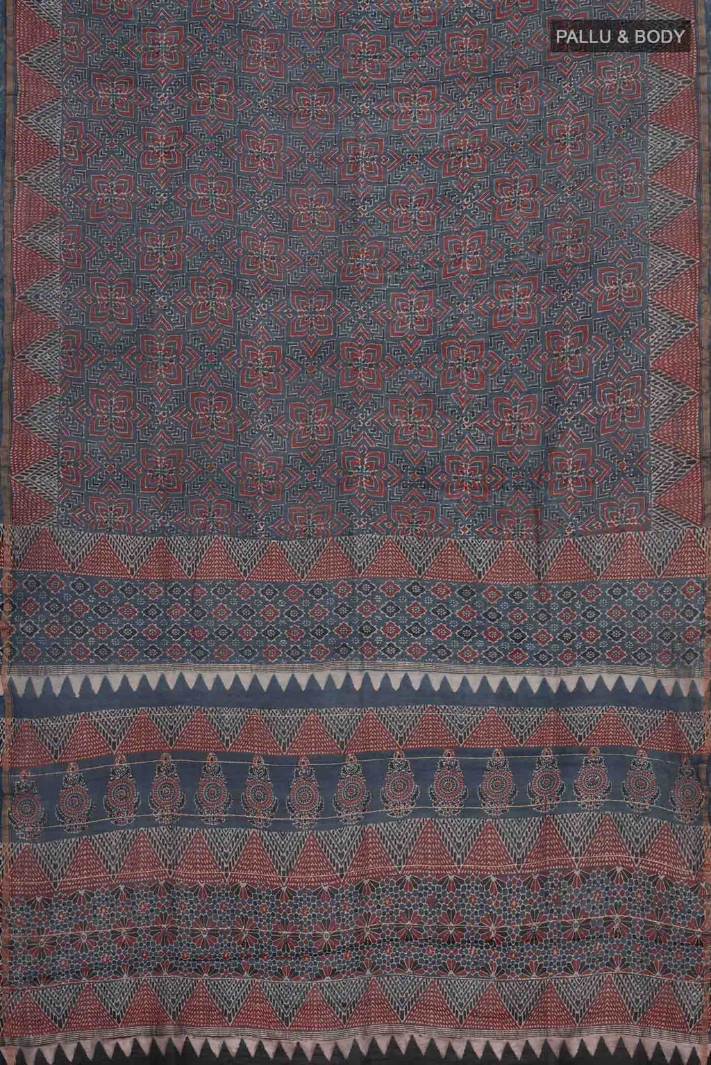 Blue Chanderi Silk Cotton Saree