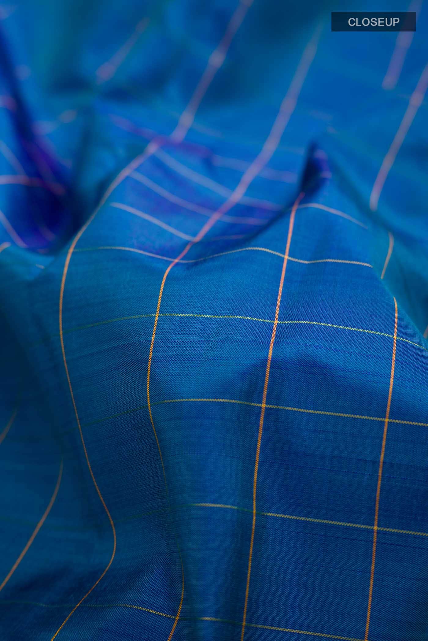 Blue Kanchipuram Silk Saree