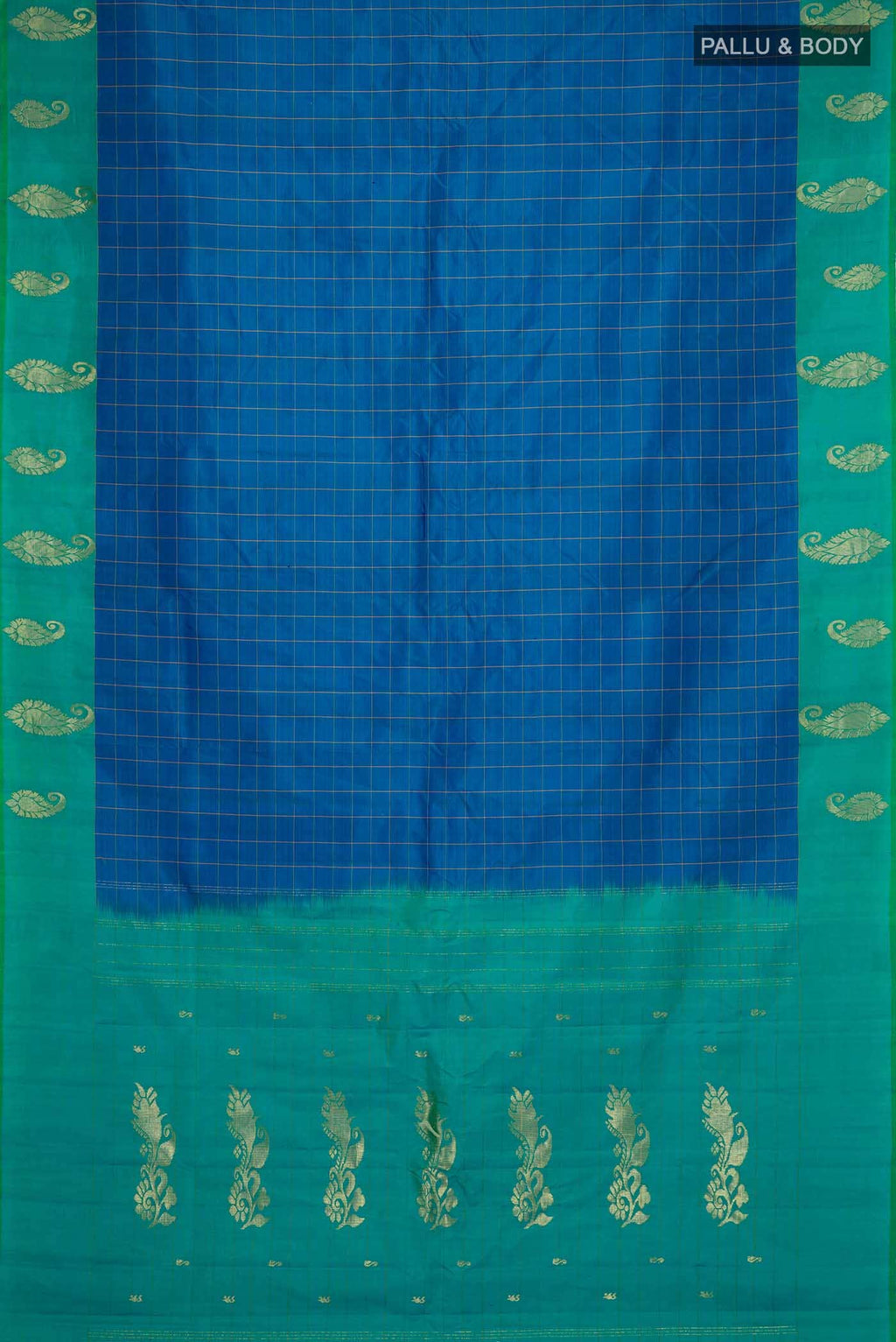 Blue Kanchipuram Silk Saree
