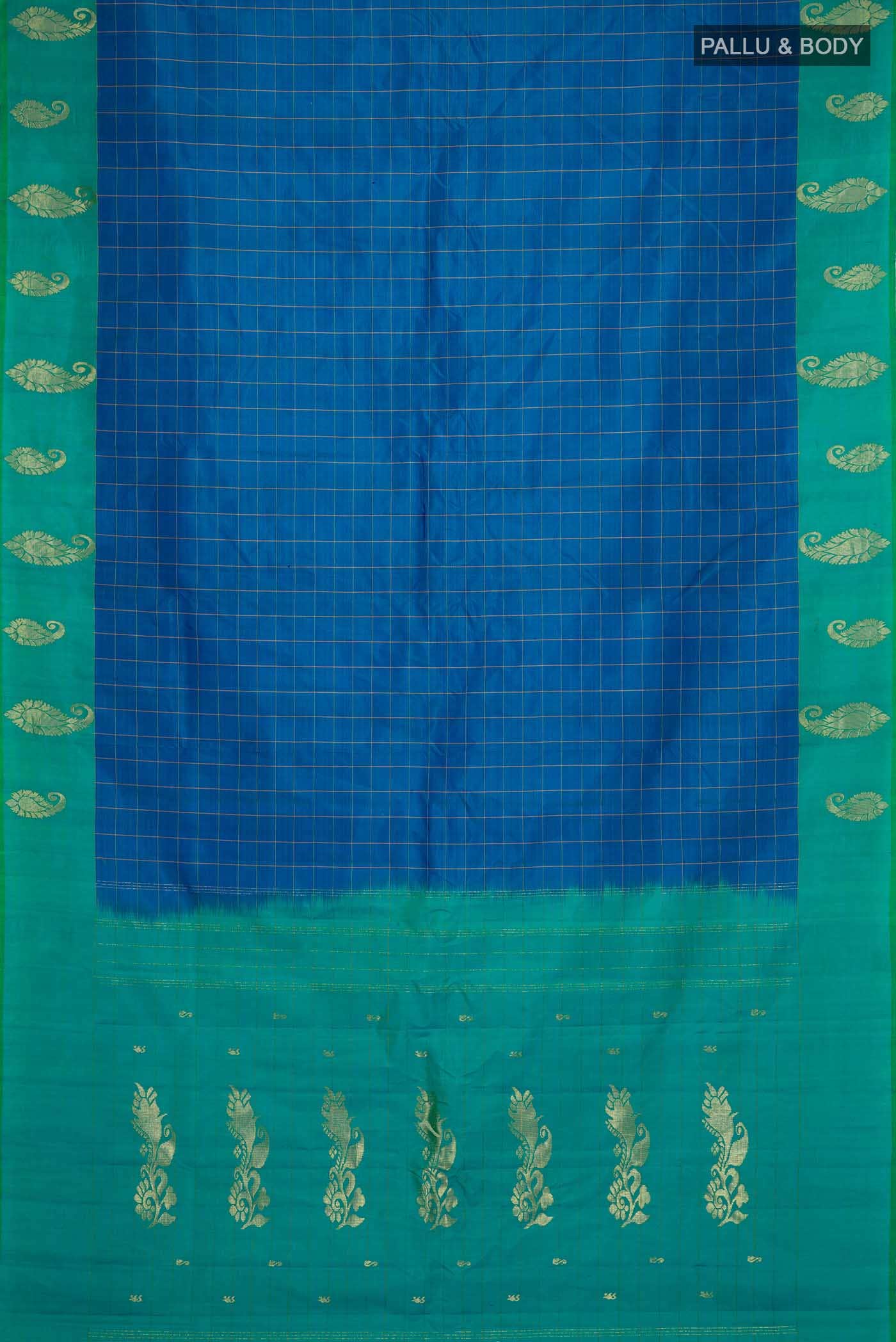 Blue Kanchipuram Silk Saree