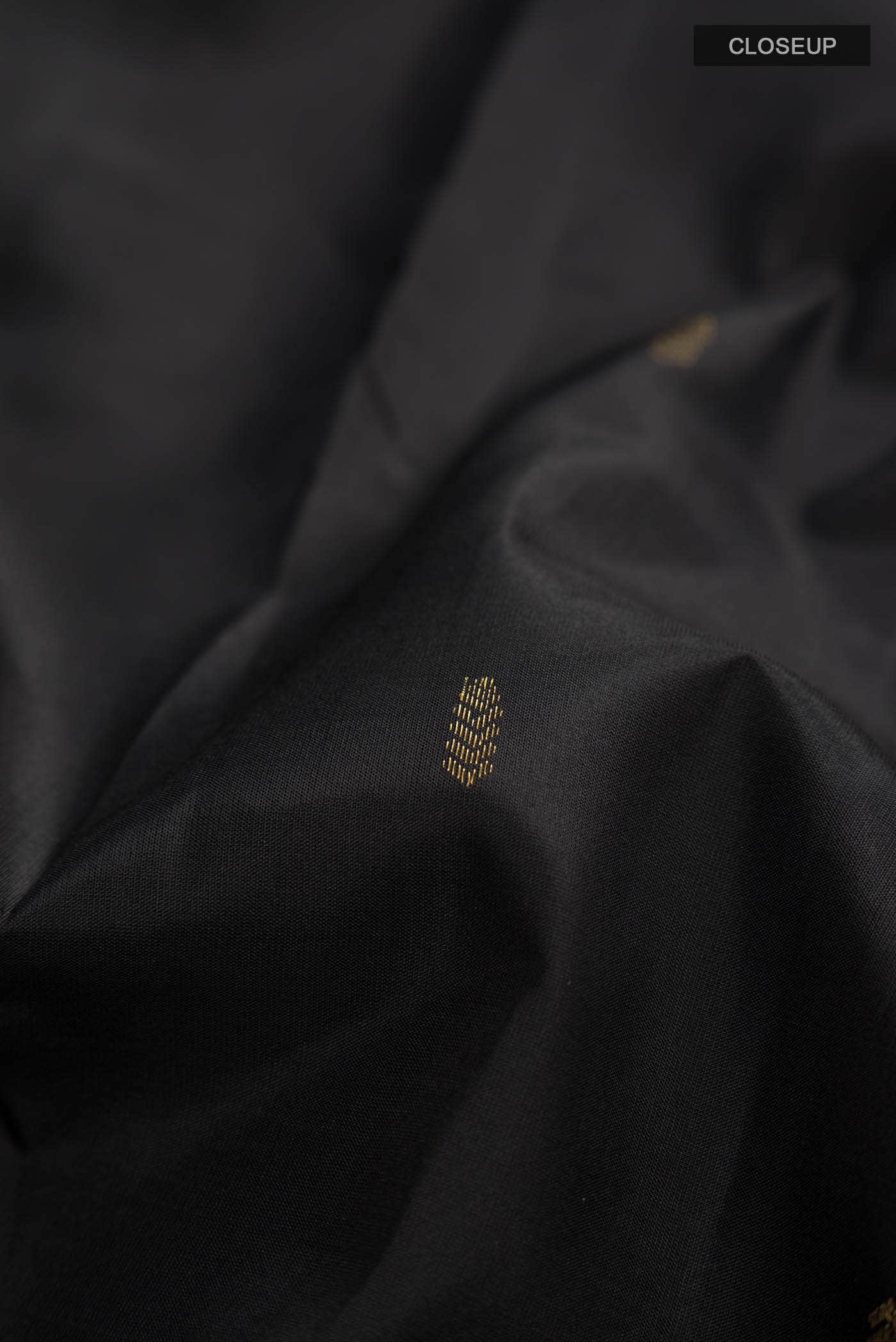 Black Kanchipuram Silk Saree