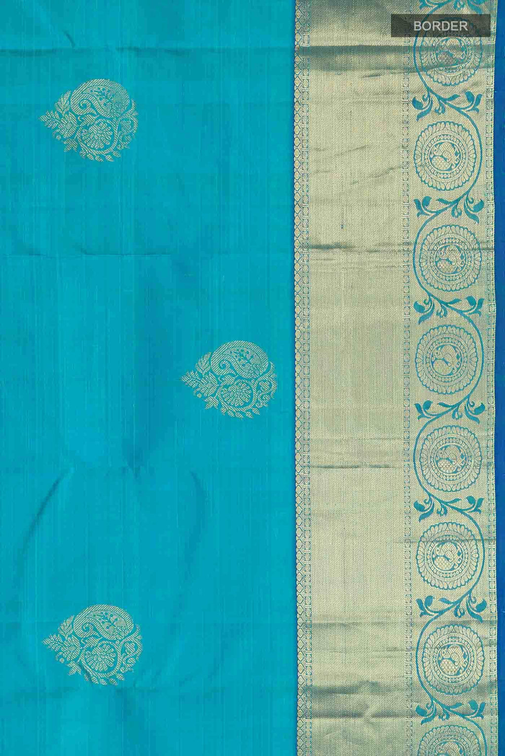 Blue Kanchipuram Silk Saree