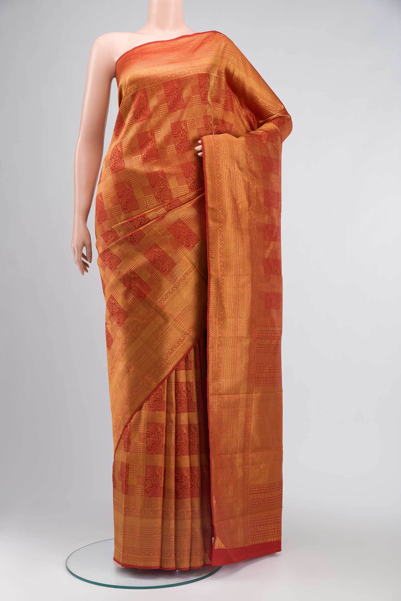 Red Kanchipuram Silk Saree