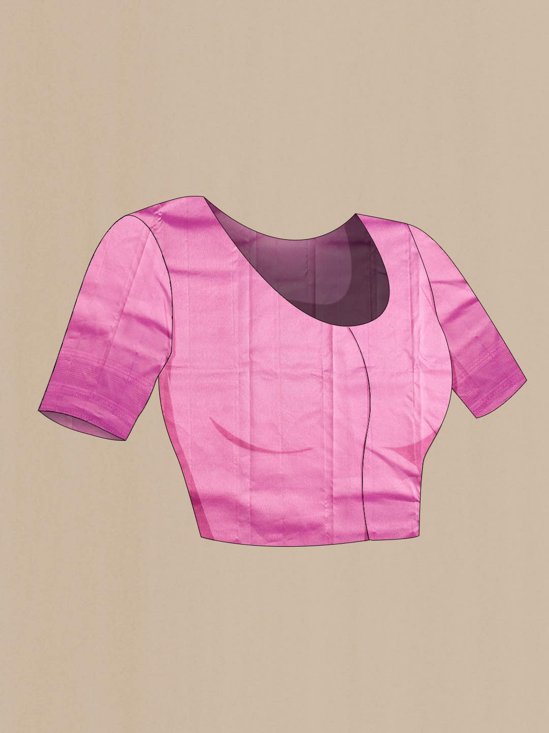 Pink Kanchipuram Silk Saree