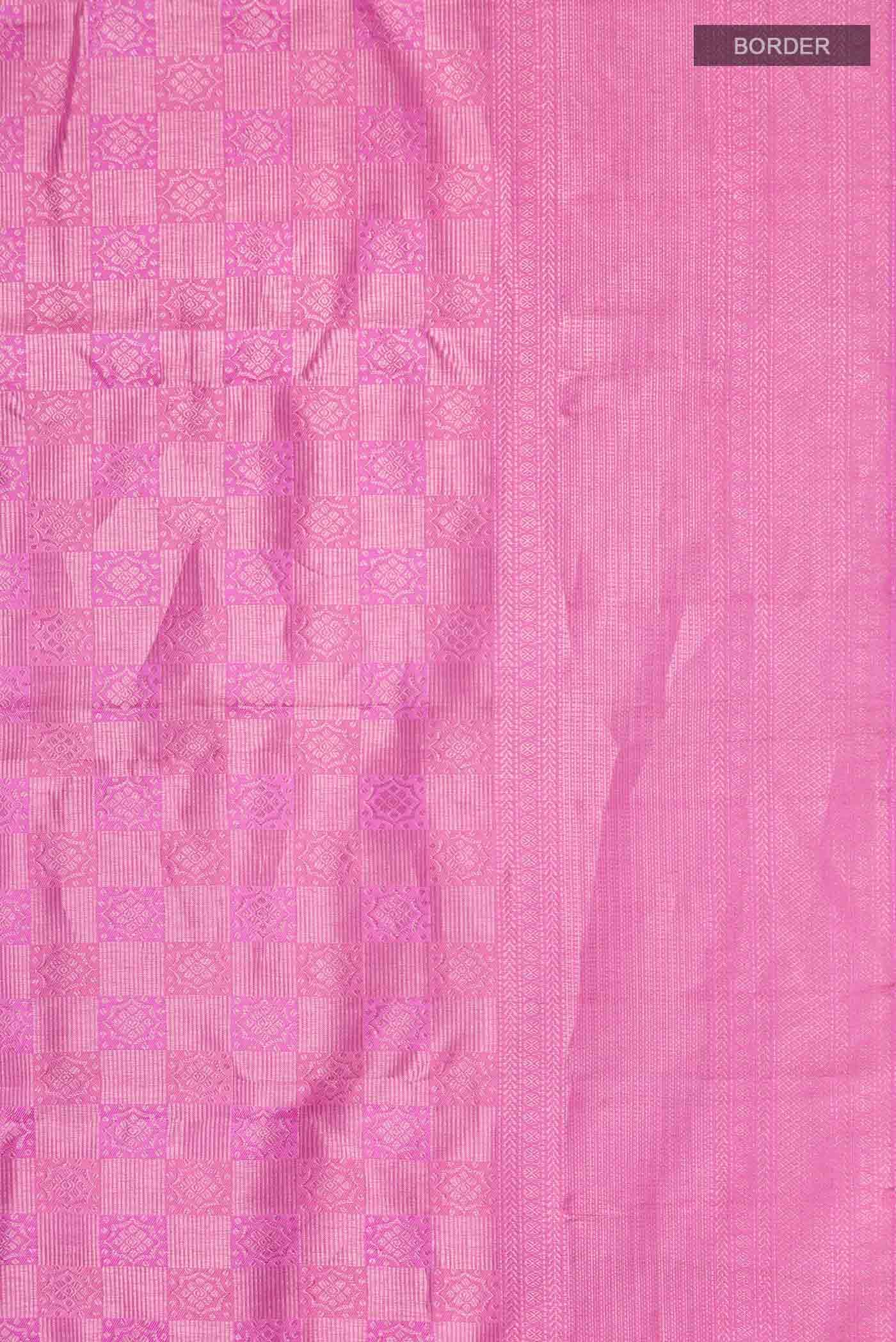 Pink Kanchipuram Silk Saree