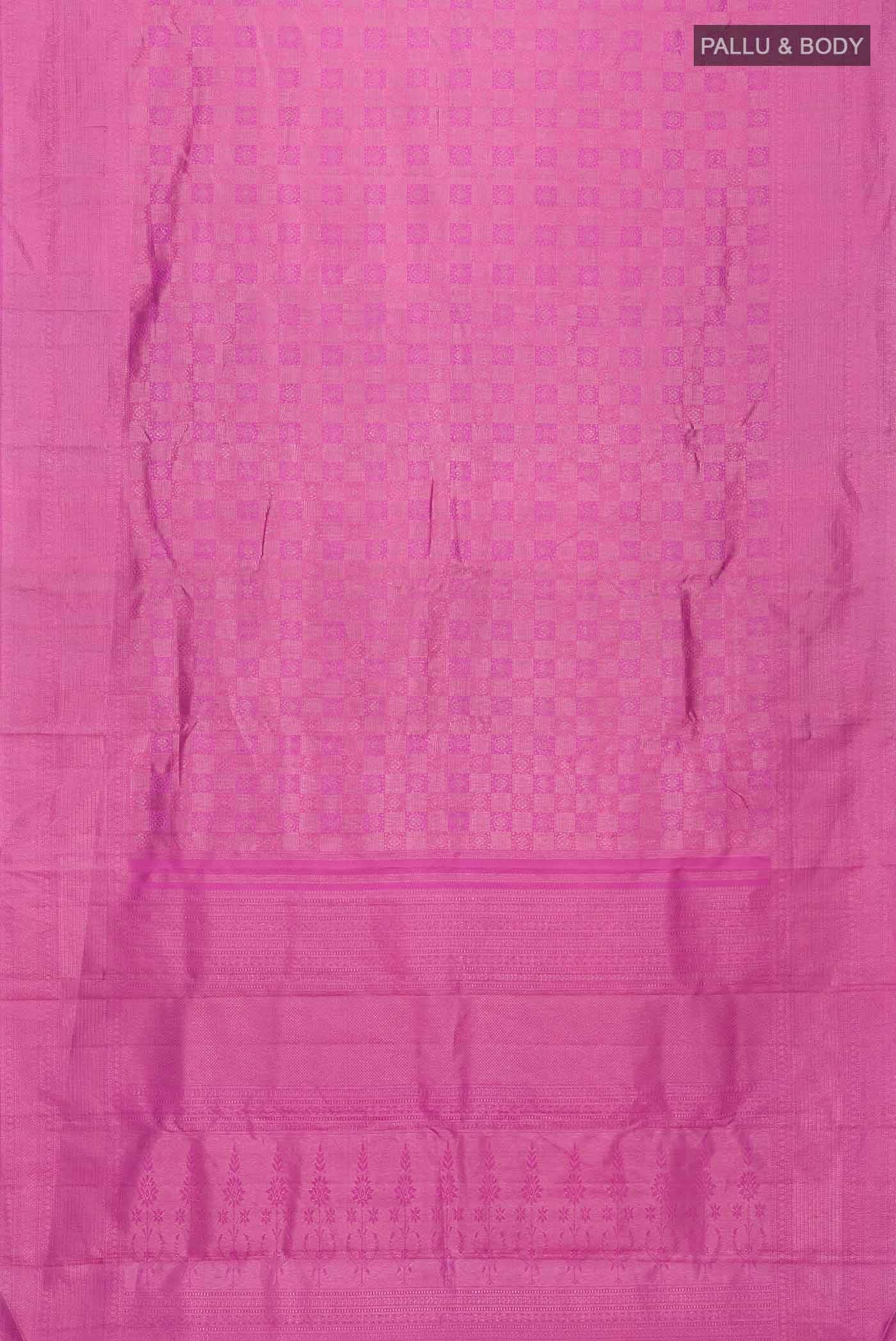 Pink Kanchipuram Silk Saree