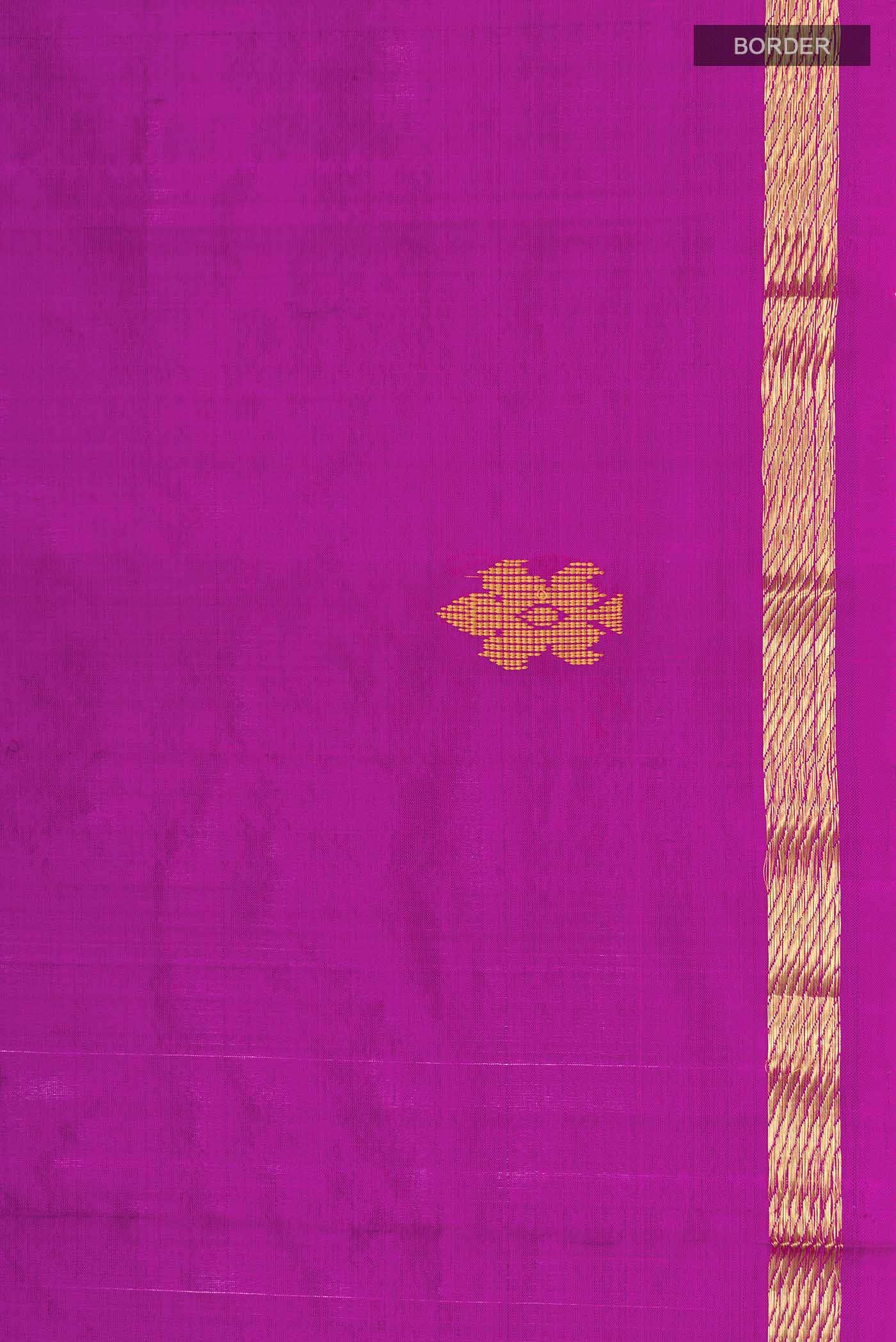Dark Pink Kanchipuram Silk Saree
