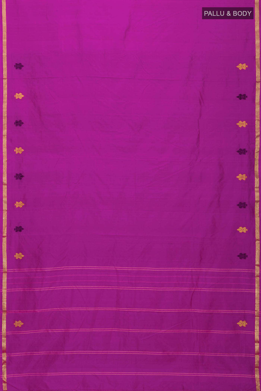 Dark Pink Kanchipuram Silk Saree