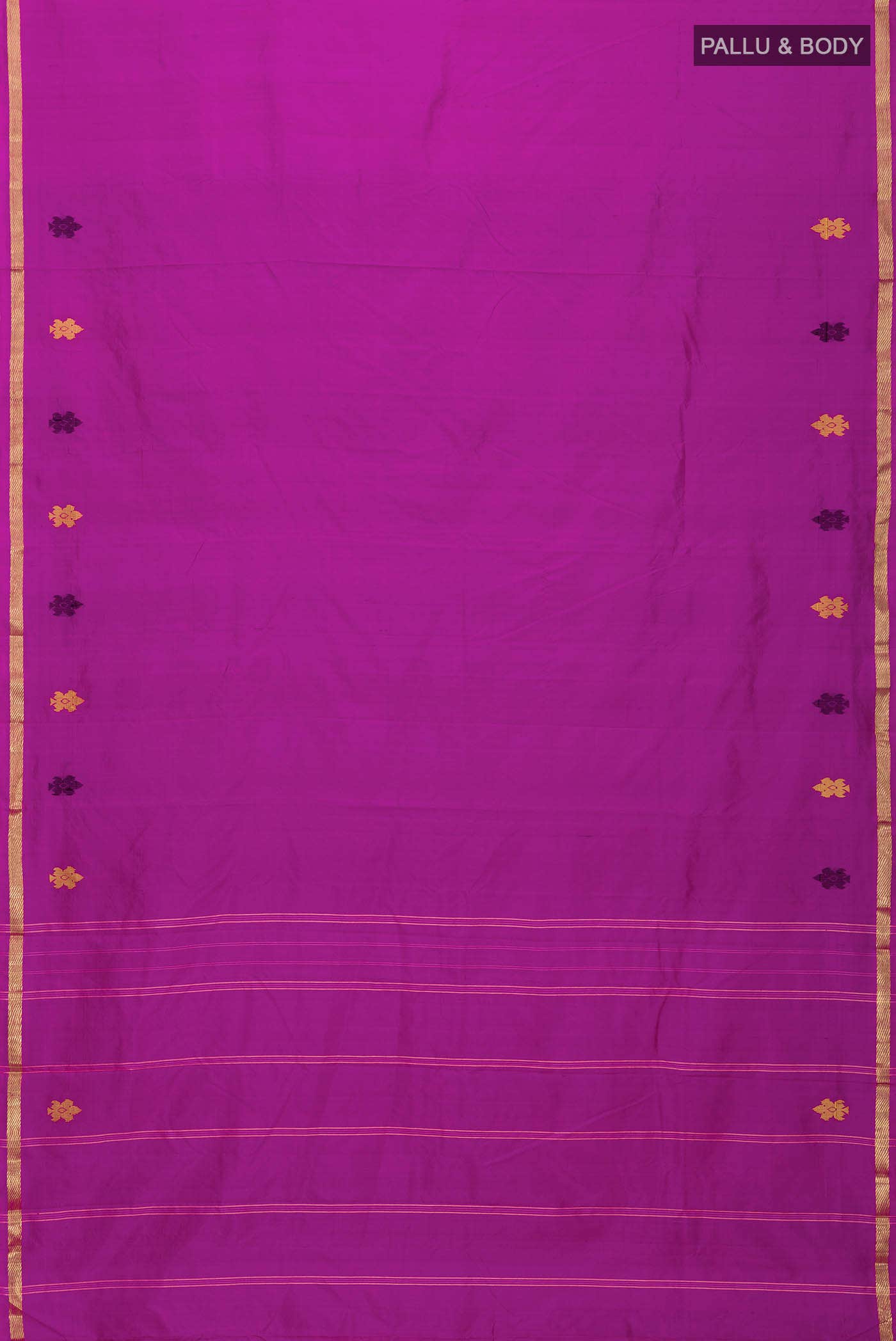 Dark Pink Kanchipuram Silk Saree