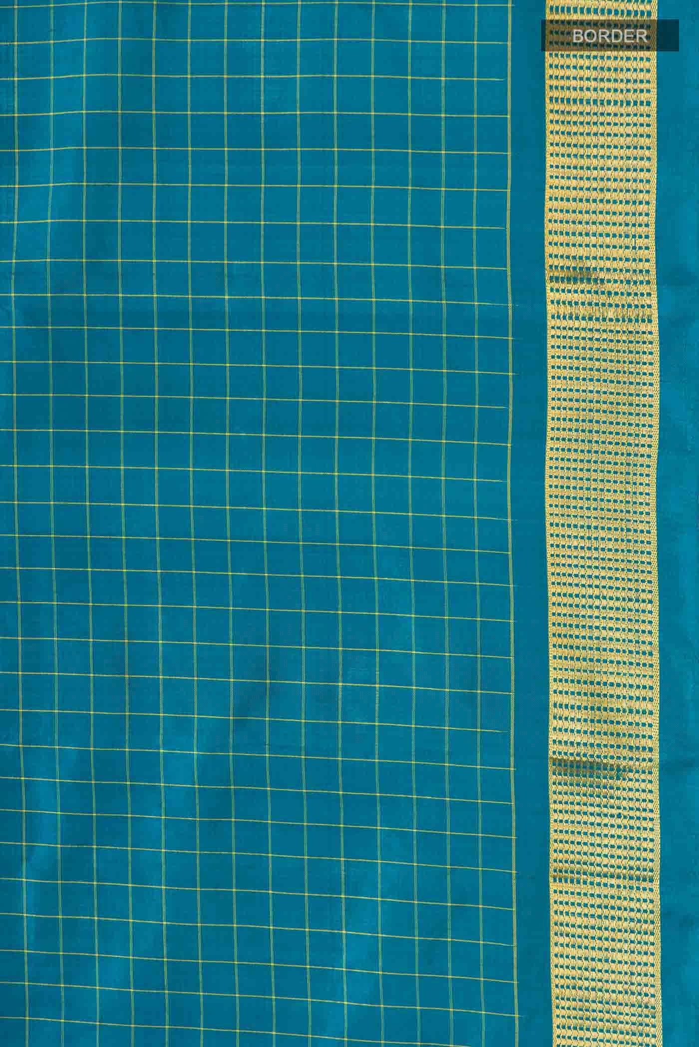 Blue Kanchipuram Silk Saree