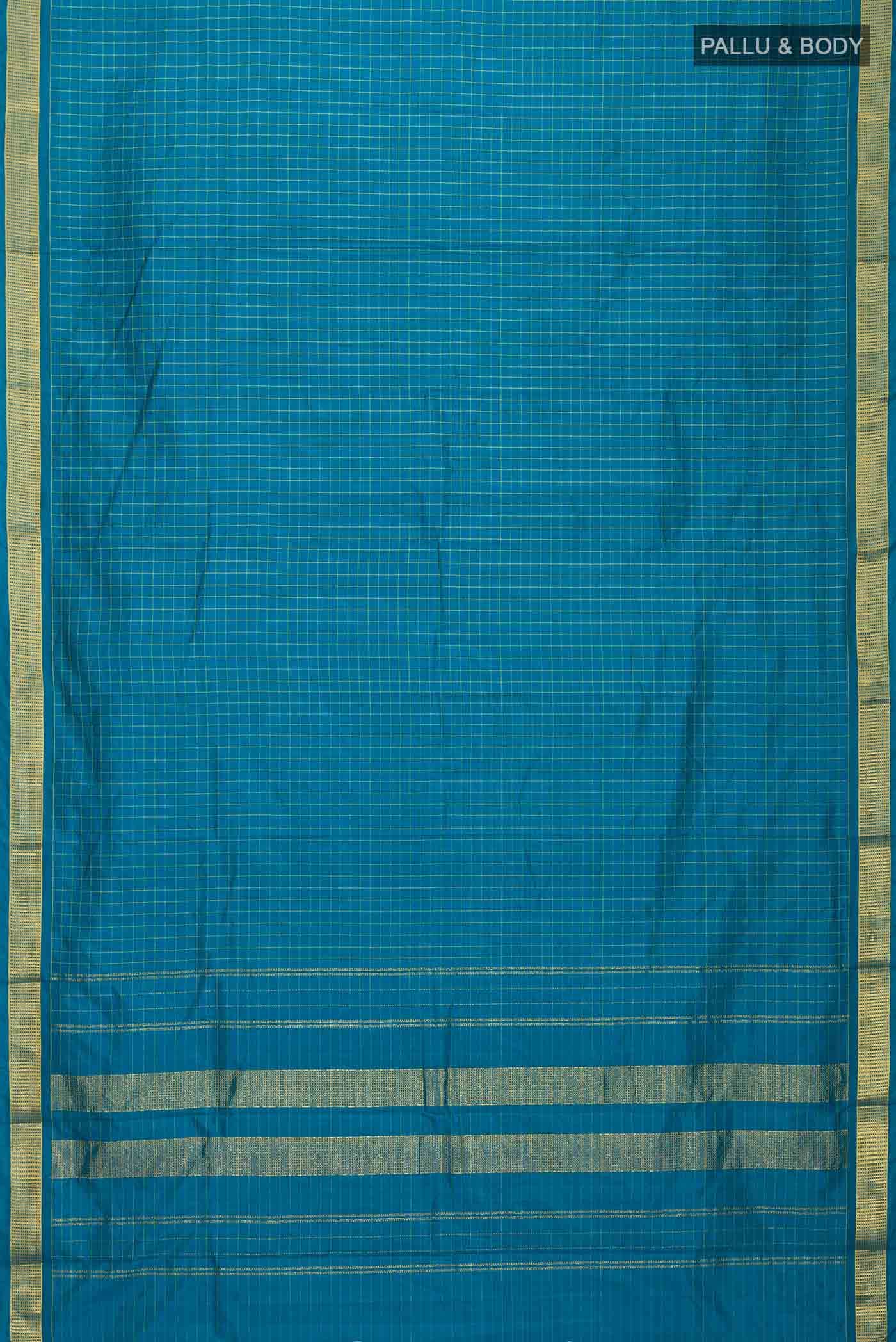 Blue Kanchipuram Silk Saree