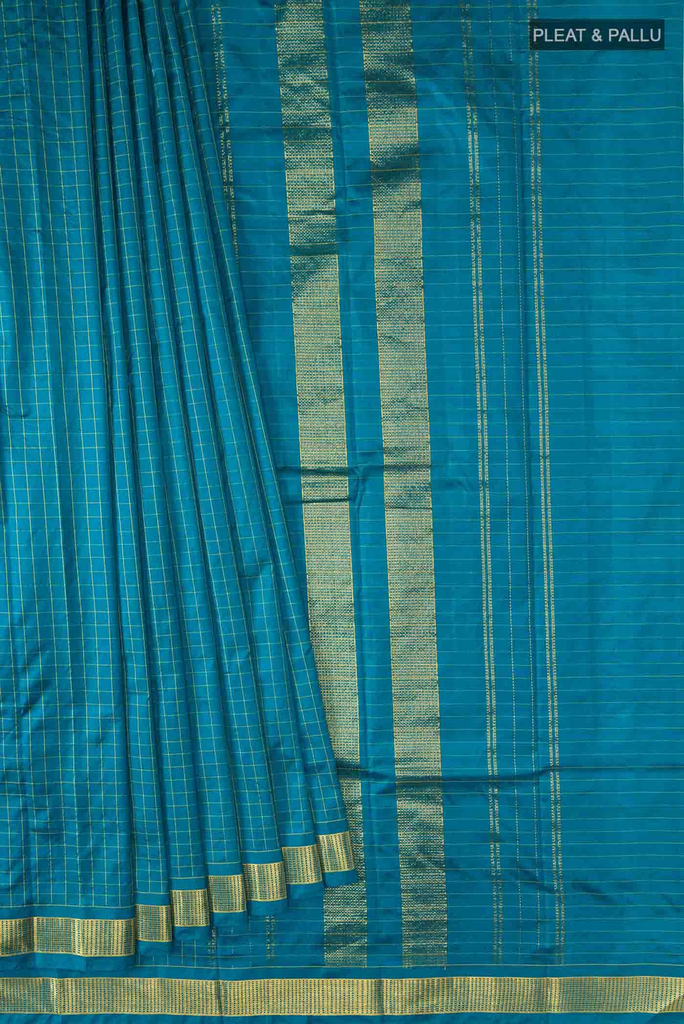 Blue Kanchipuram Silk Saree