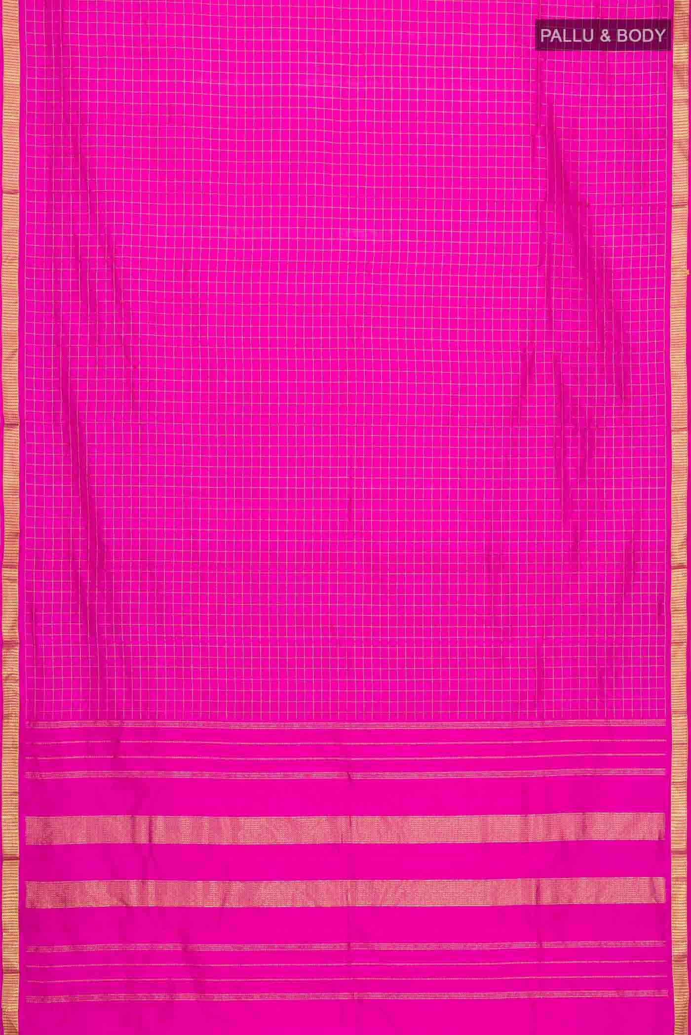 Pink Kanchipuram Silk Saree