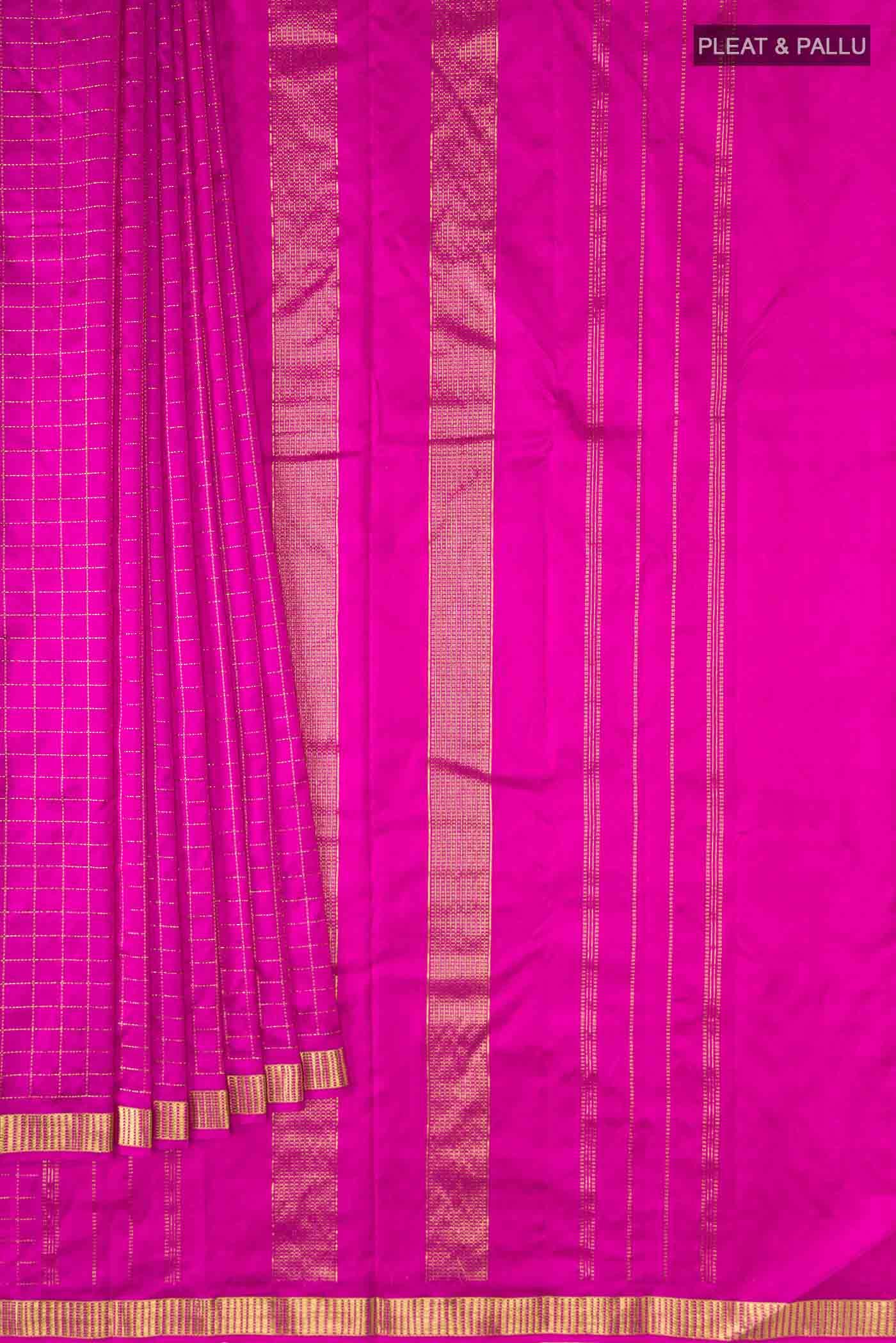 Pink Kanchipuram Silk Saree