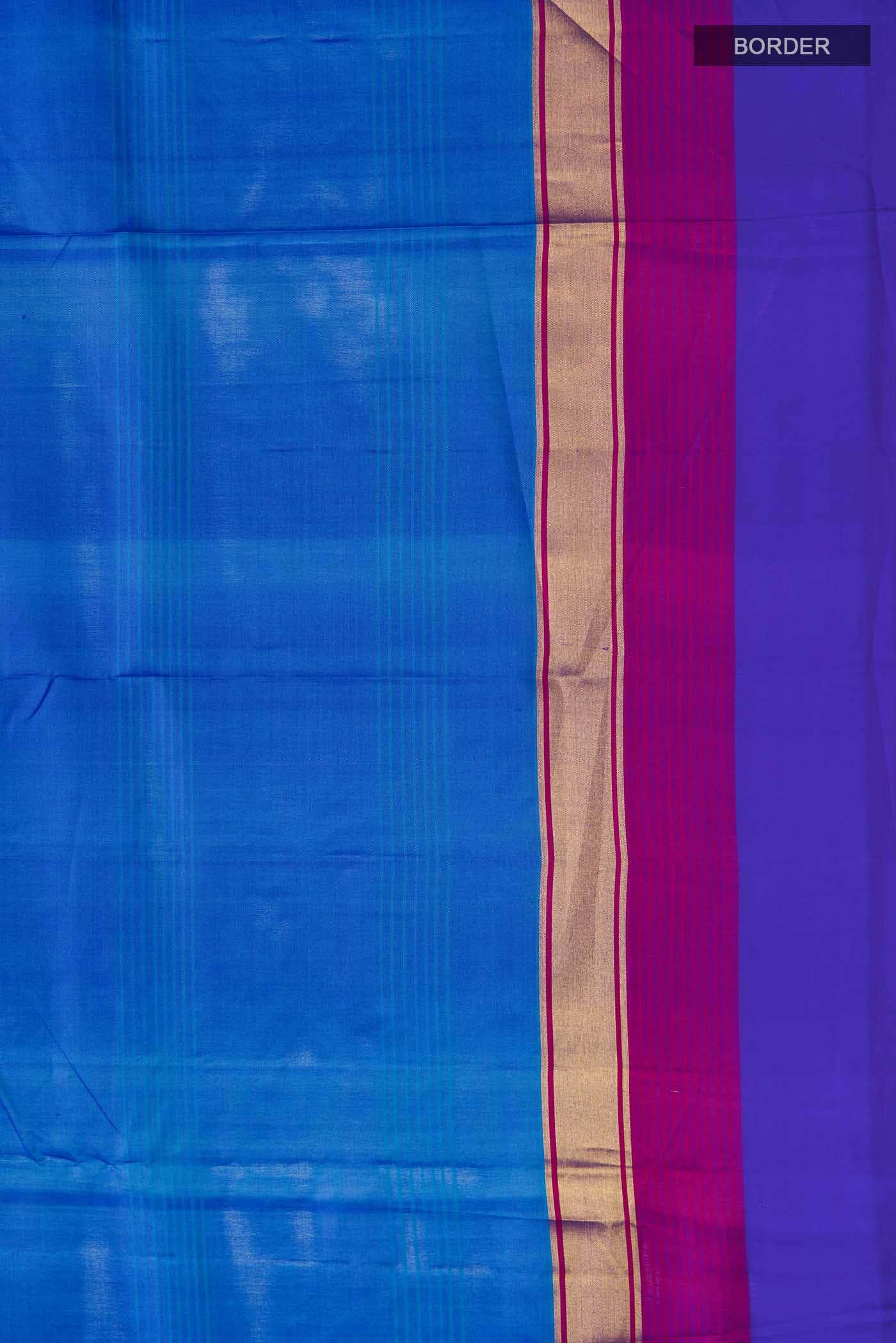 Blue Kanchipuram Silk Saree