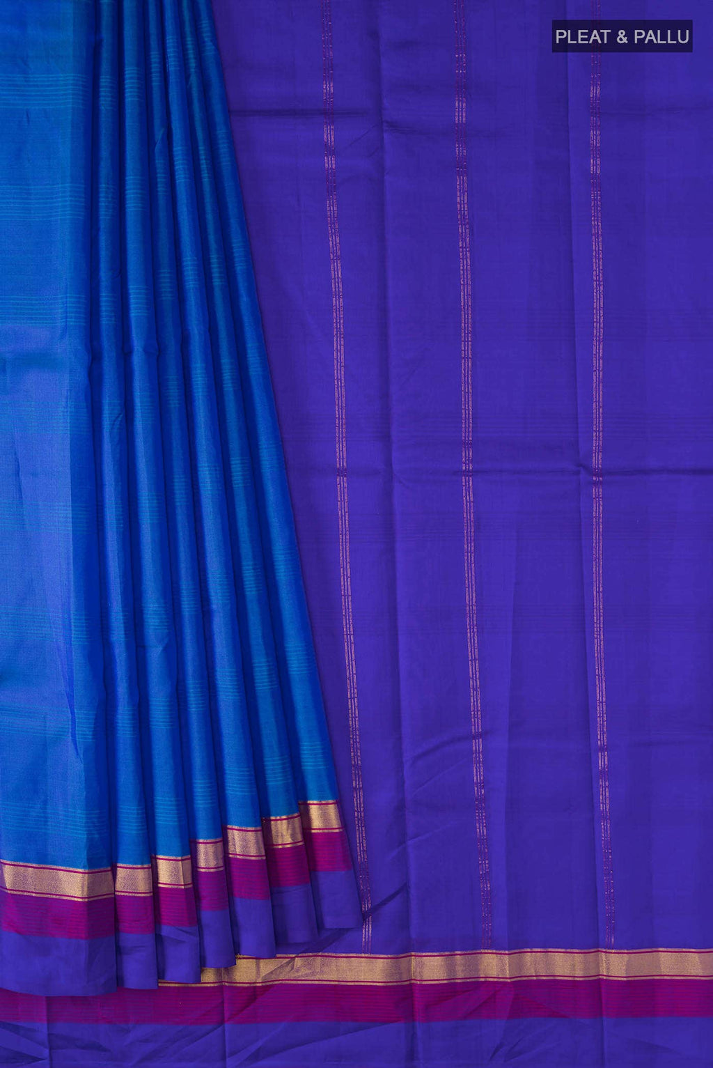 Blue Kanchipuram Silk Saree