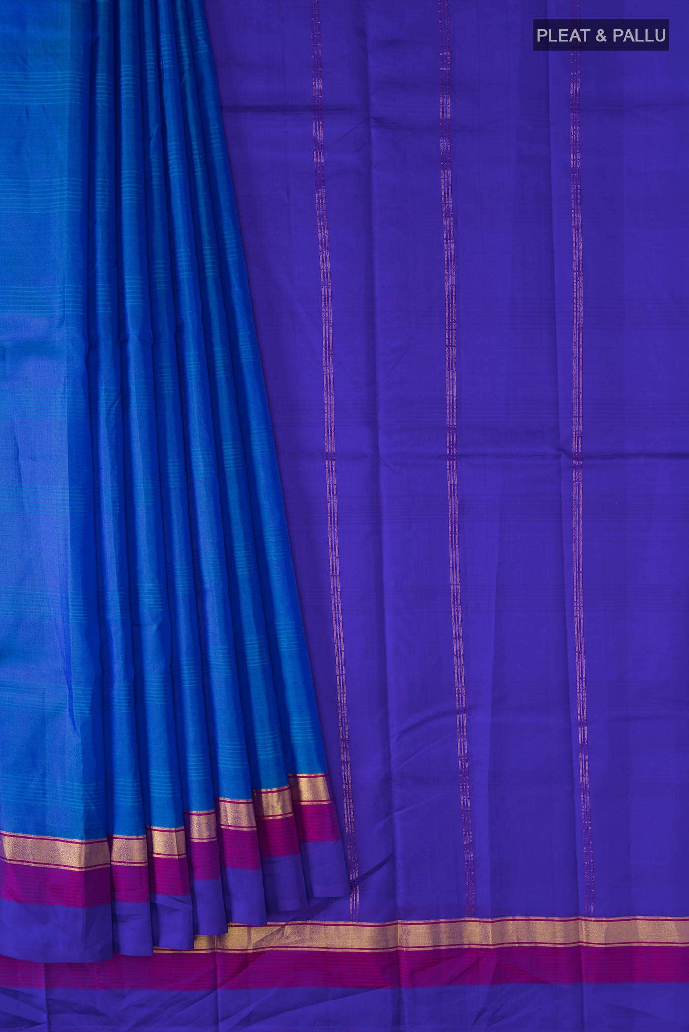 Blue Kanchipuram Silk Saree
