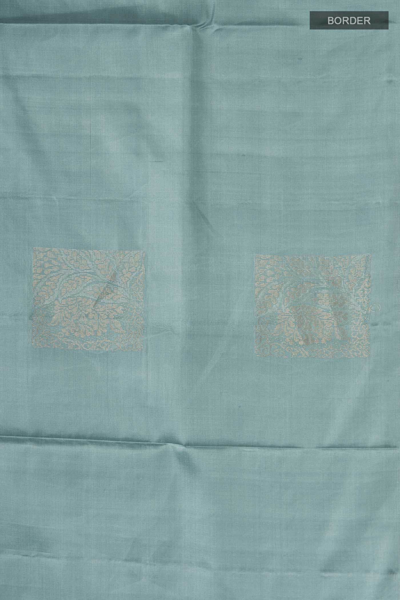 Blue Grey Soft Silk Saree