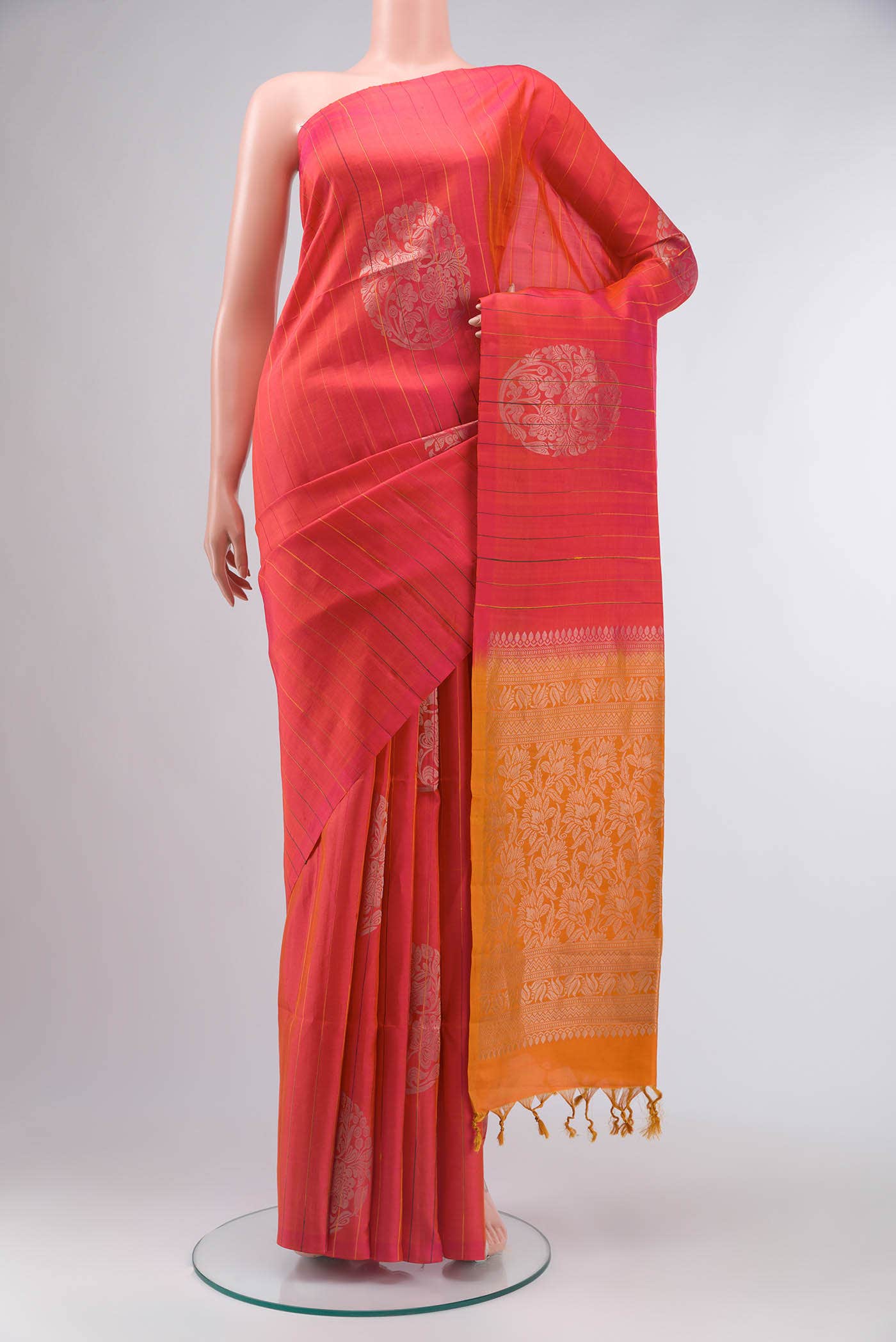 Pink Soft Silk Saree