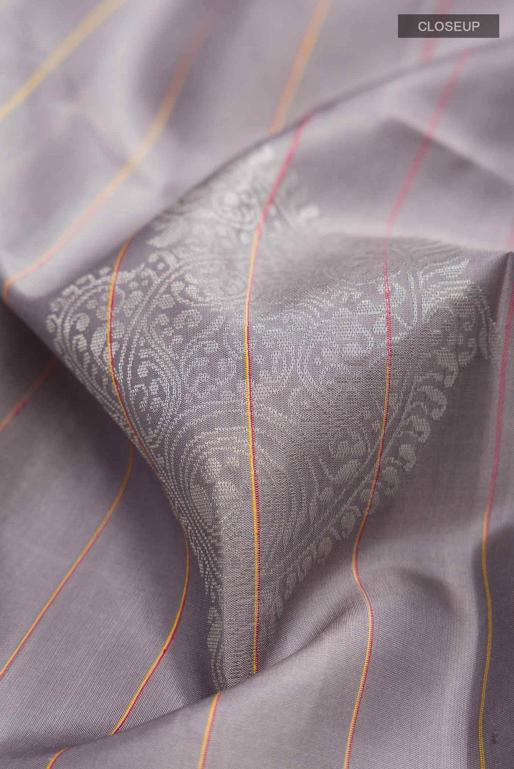 Grey Soft Silk Saree