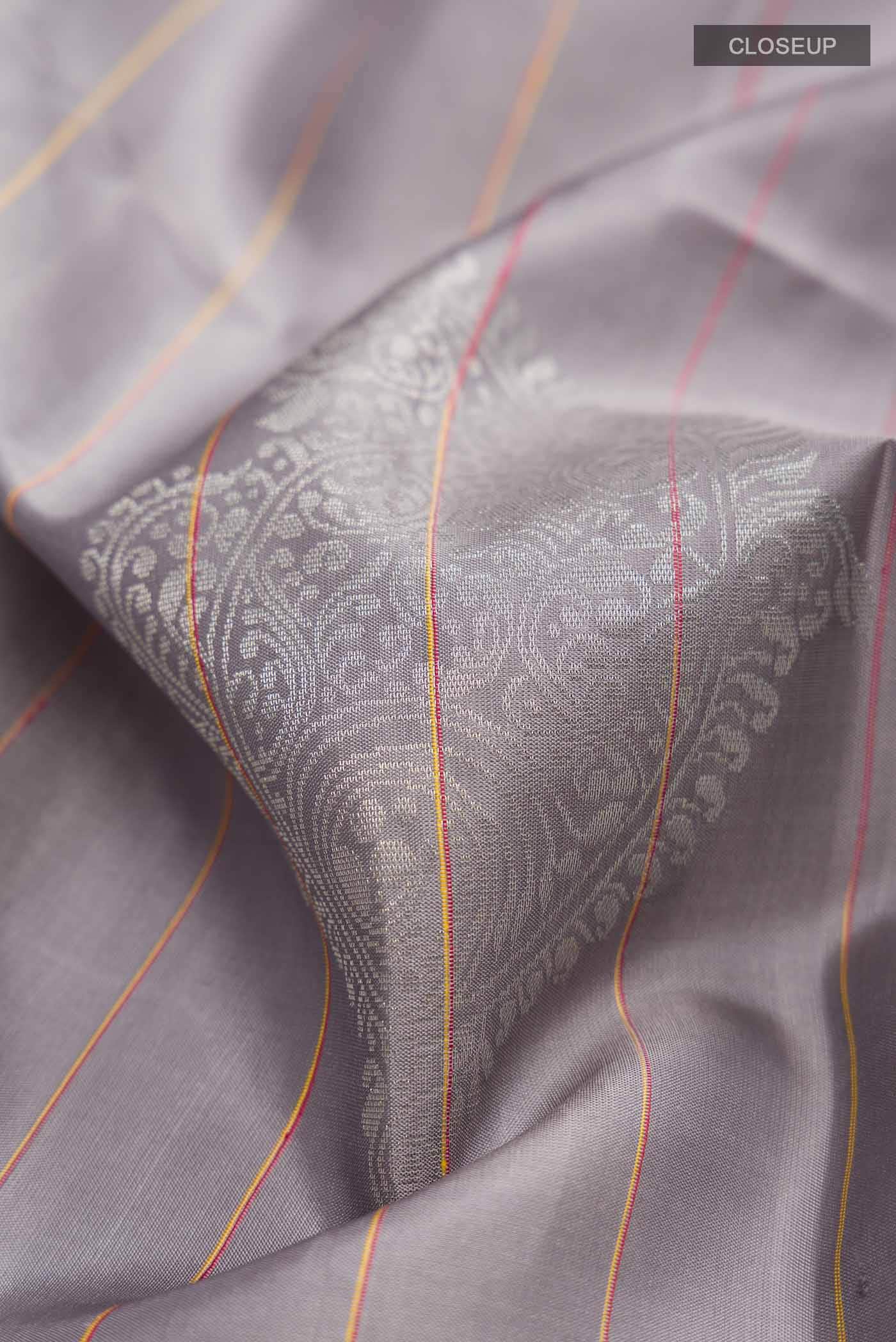 Grey Soft Silk Saree