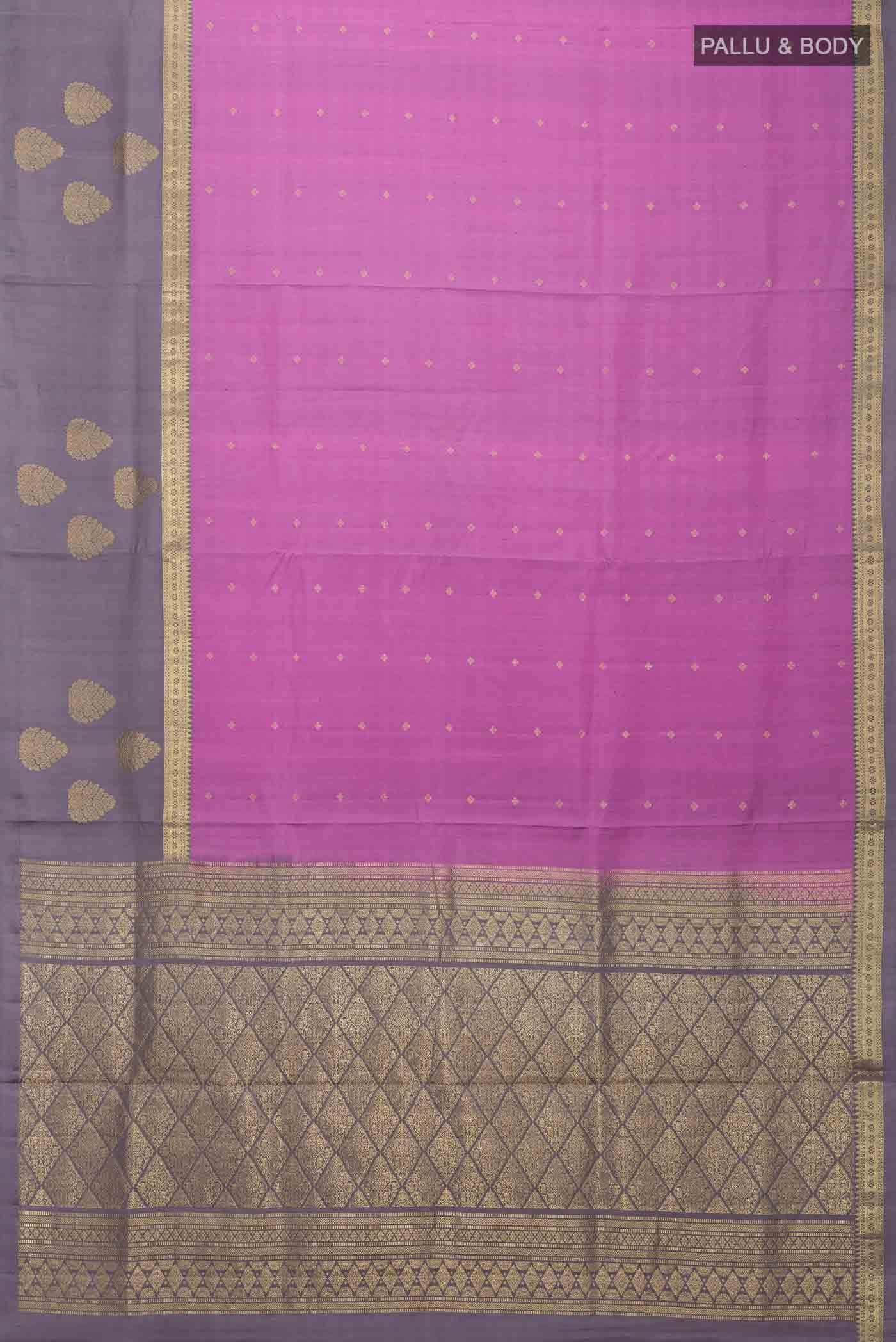 Lavender Soft Silk Saree