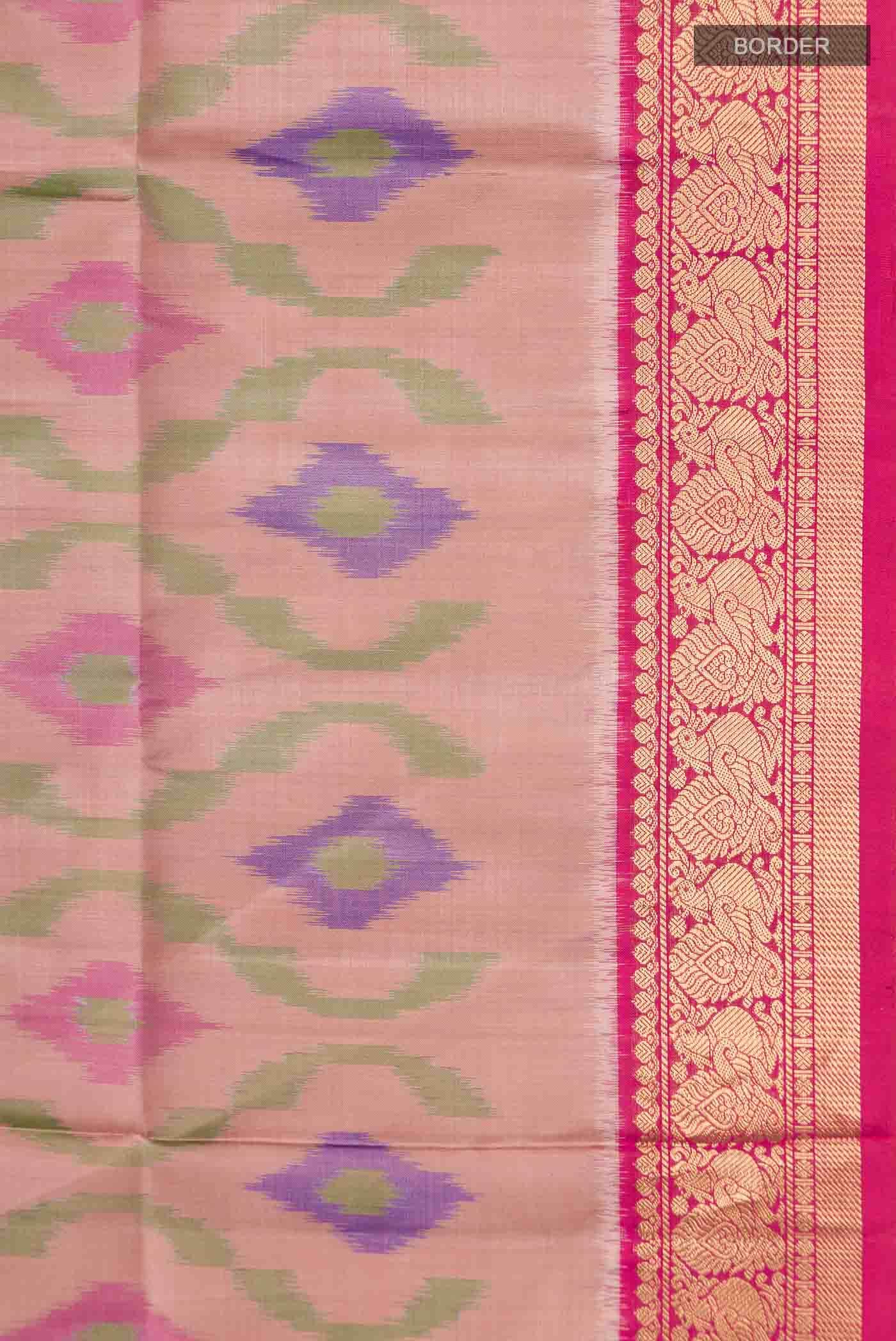 Rose Gold Soft Silk Saree