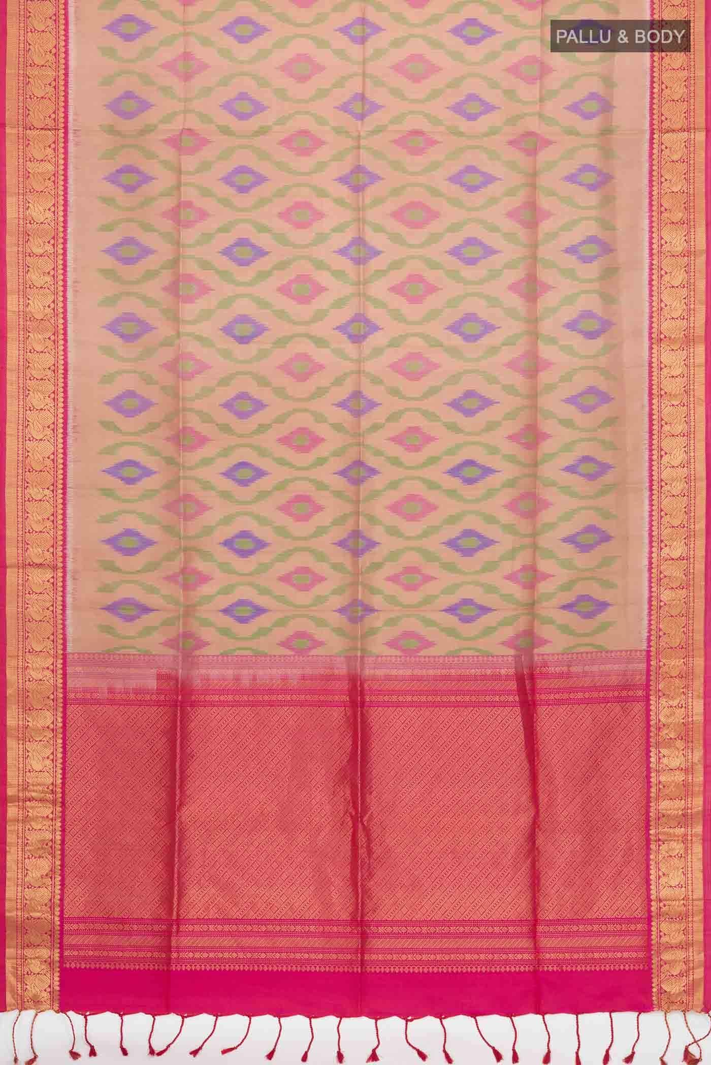 Rose Gold Soft Silk Saree