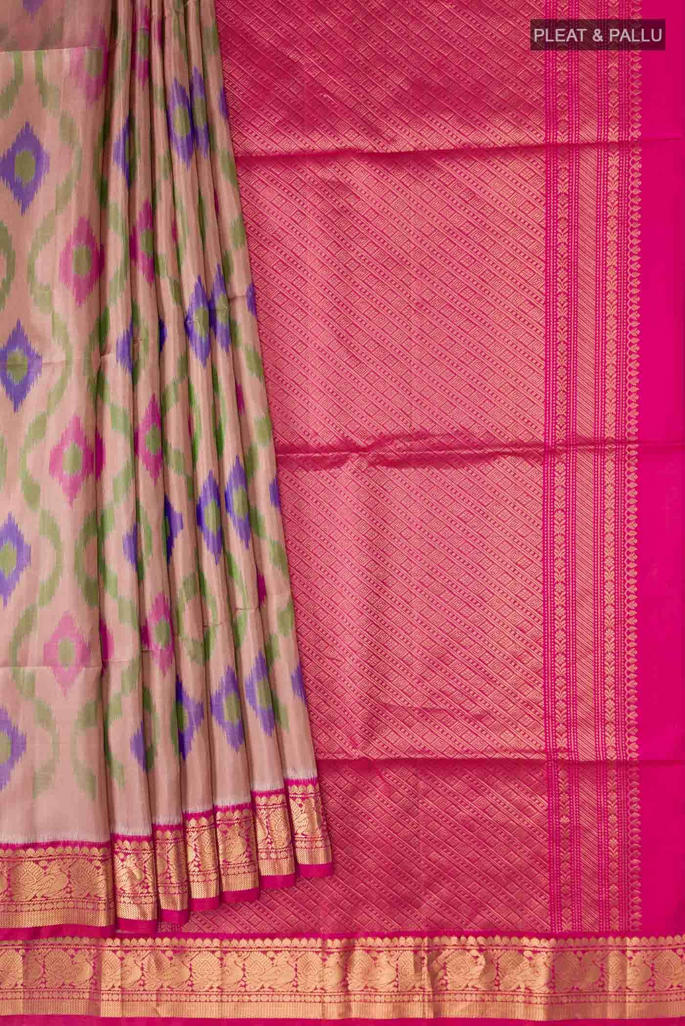 Rose Gold Soft Silk Saree