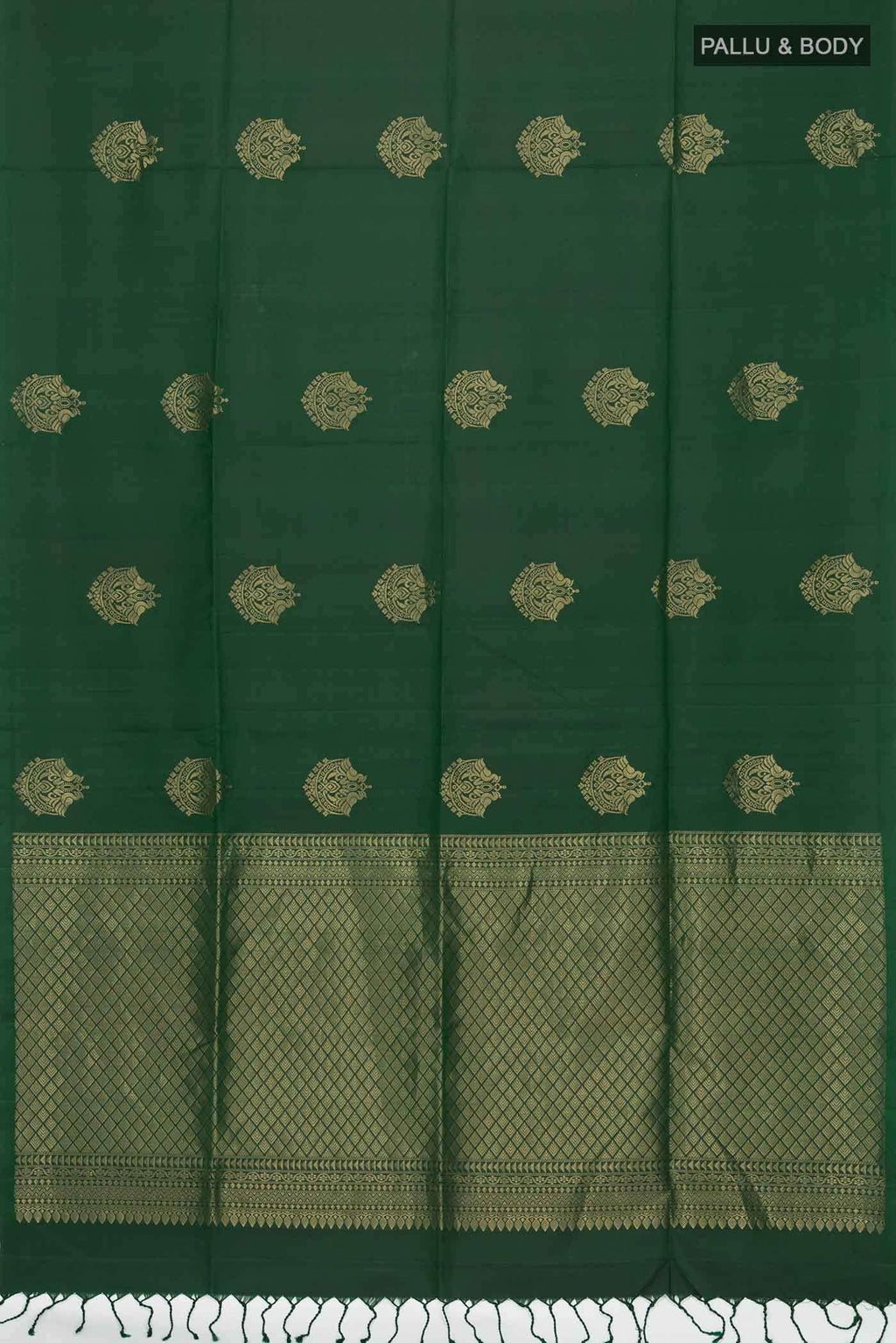 Bottle Green Soft Silk Saree