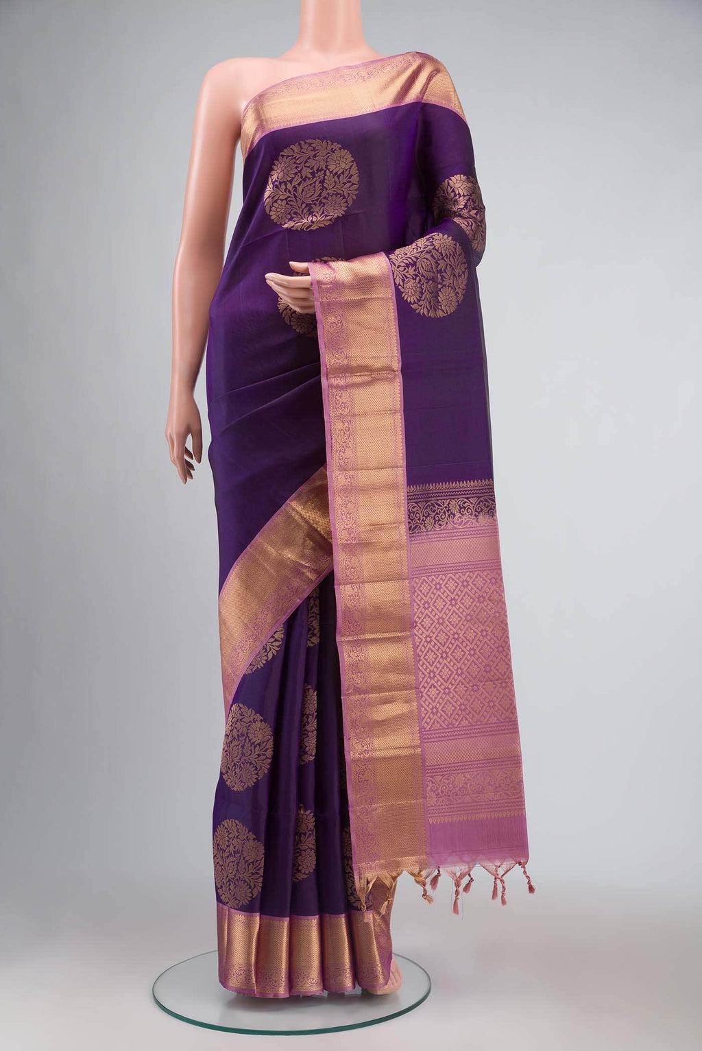 Violet Soft Silk Saree