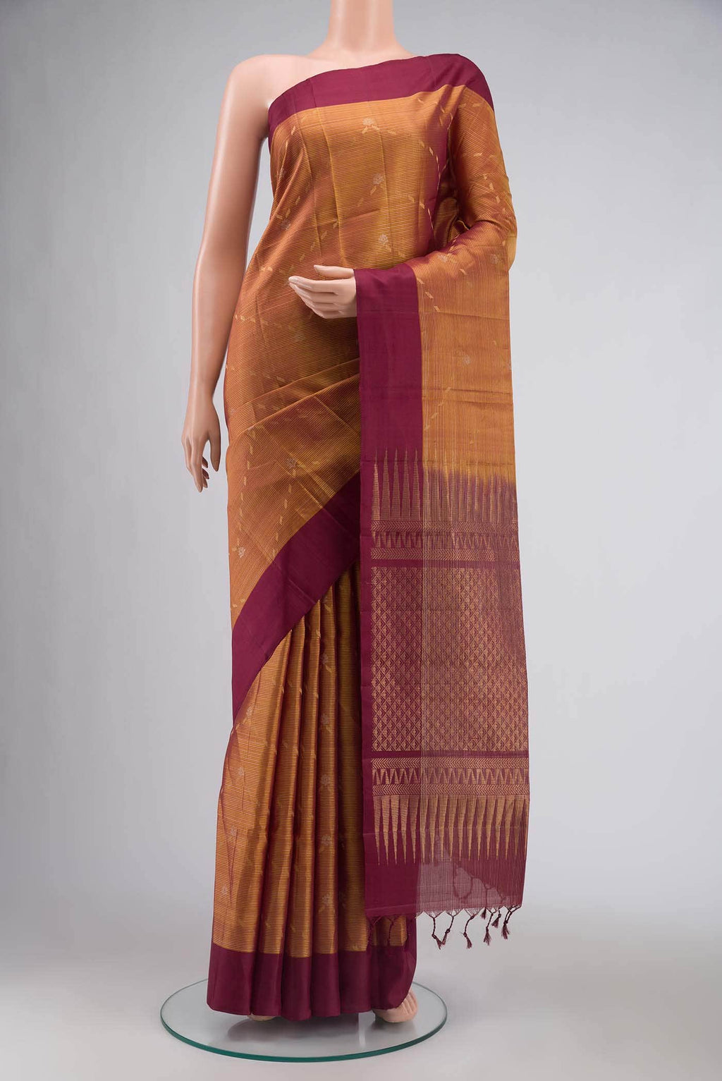 Orange Soft Silk Saree