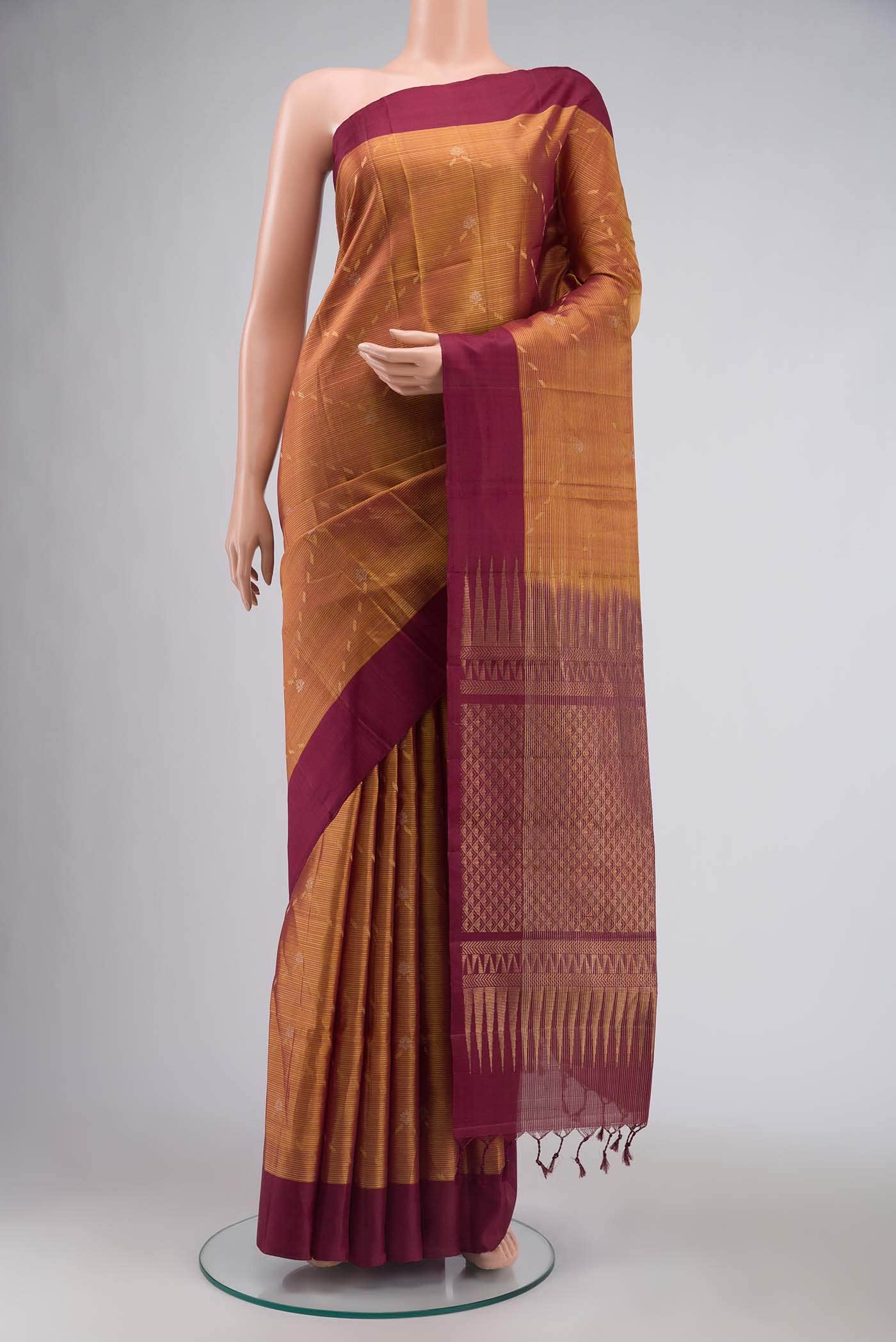 Orange Soft Silk Saree