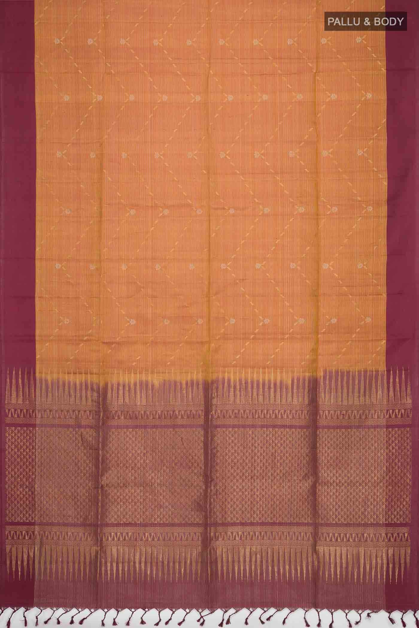 Orange Soft Silk Saree