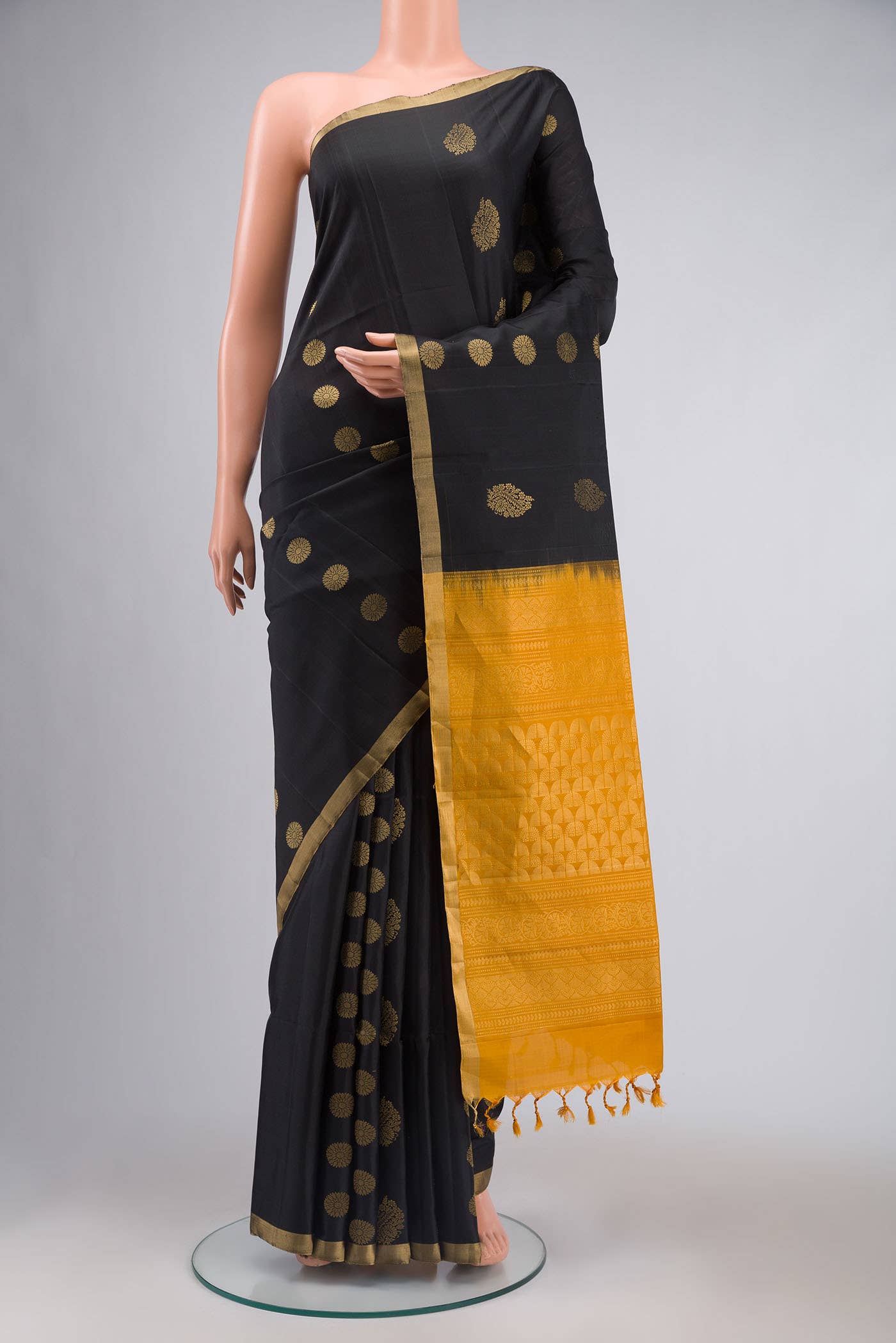Black Soft Silk Saree