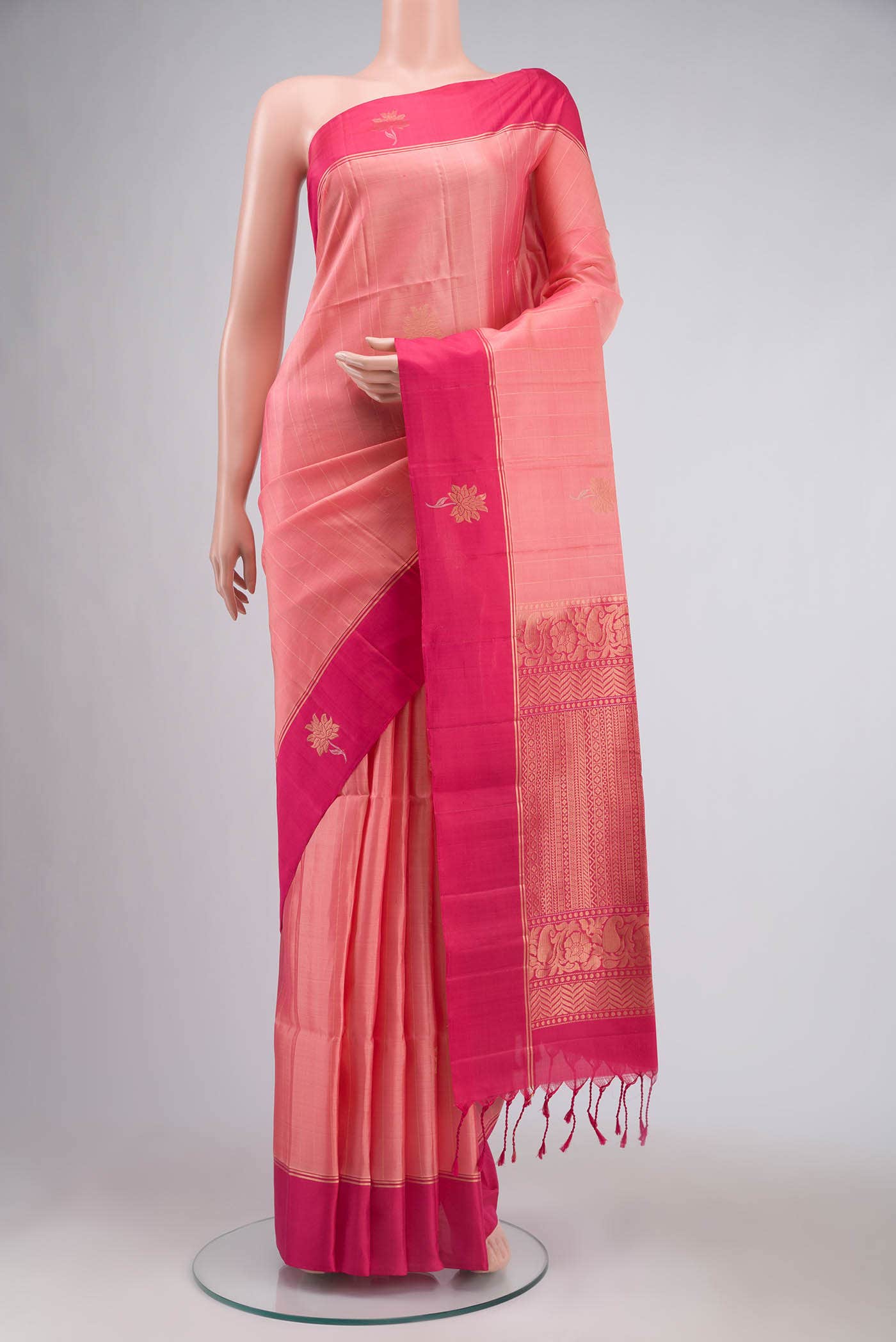 Coral Soft Silk Saree