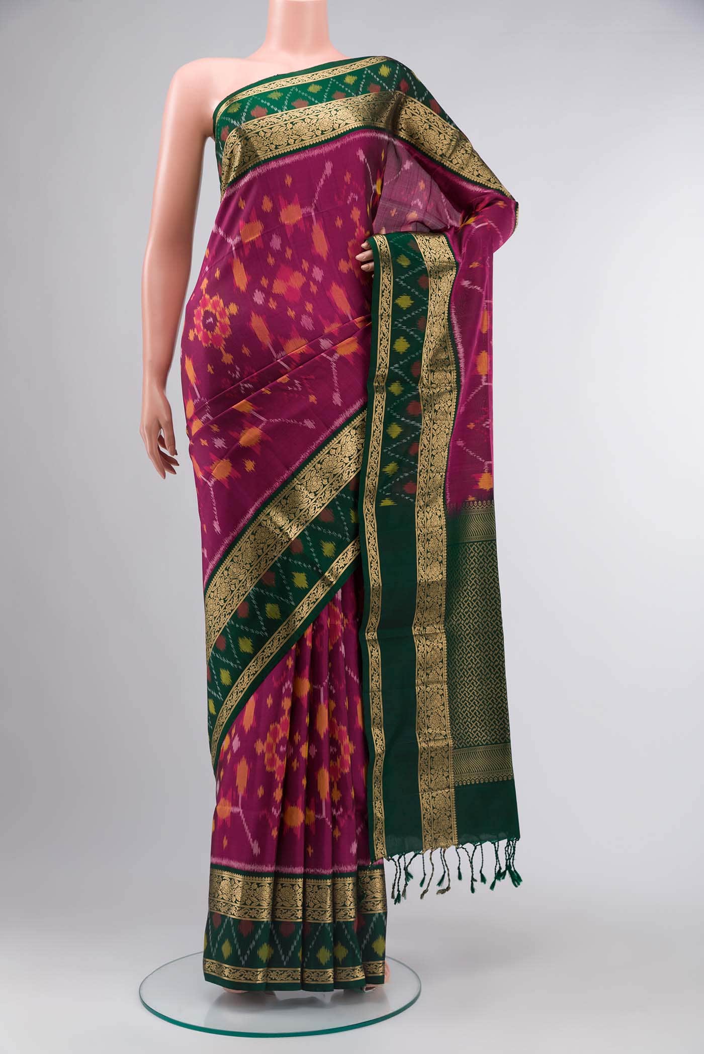 Magenta Soft Silk Saree