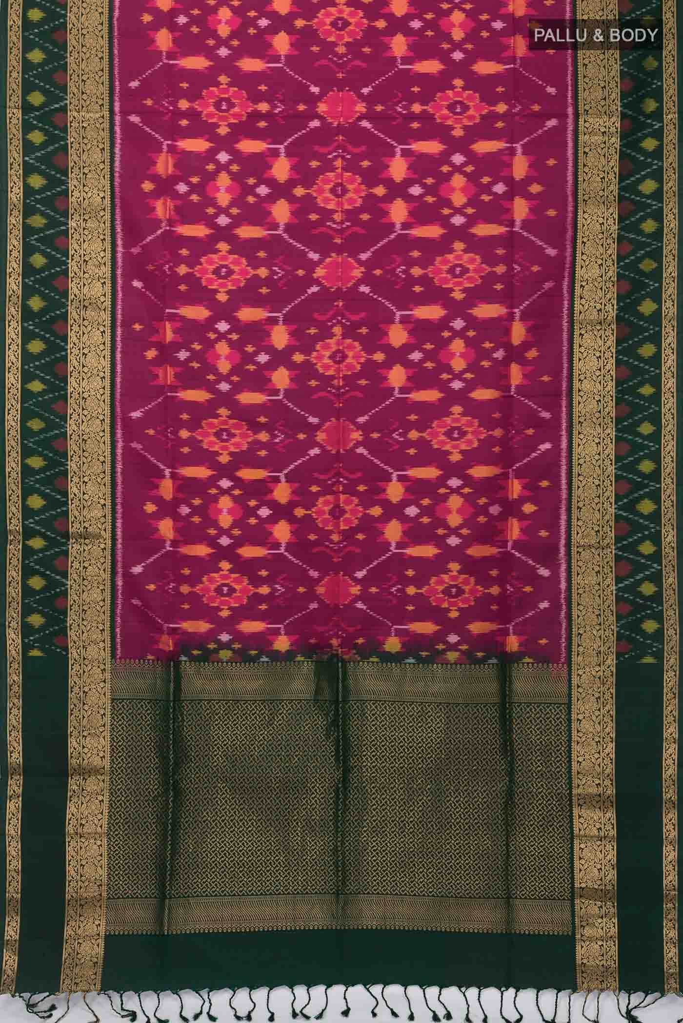 Magenta Soft Silk Saree