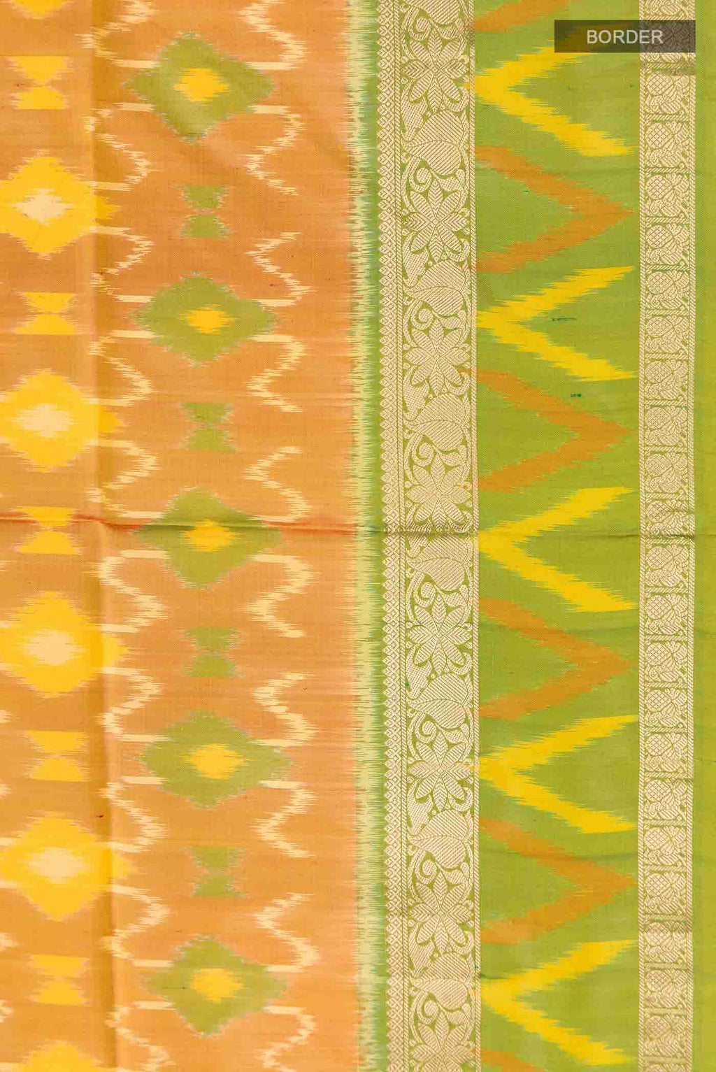 Yellow with Pink Dual Tone Soft Silk Saree