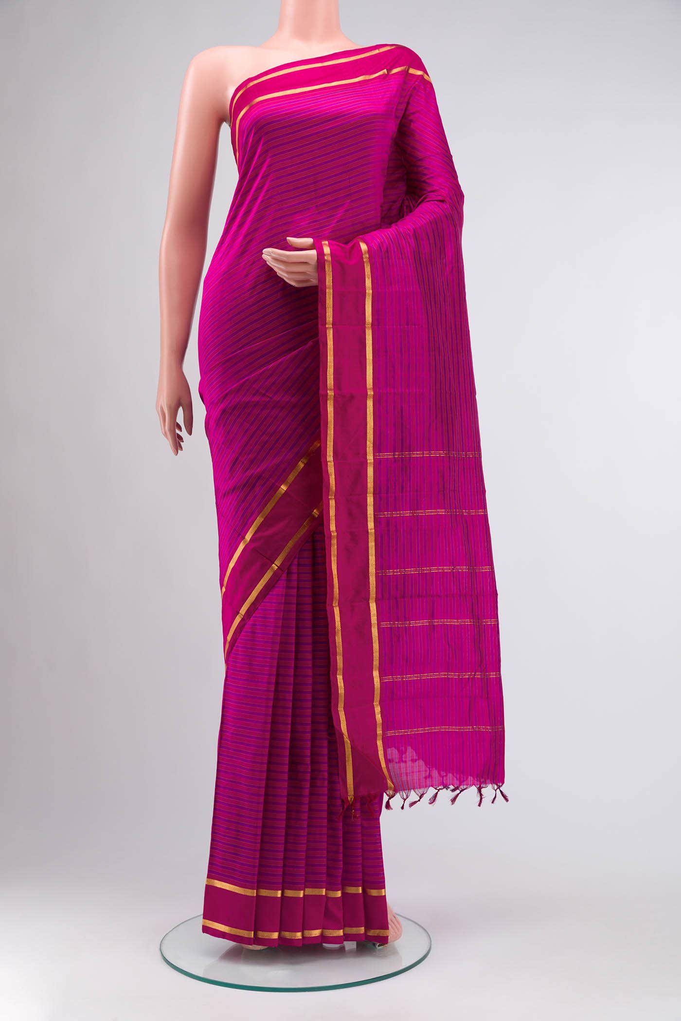 Pink Kanchipuram Silk Saree